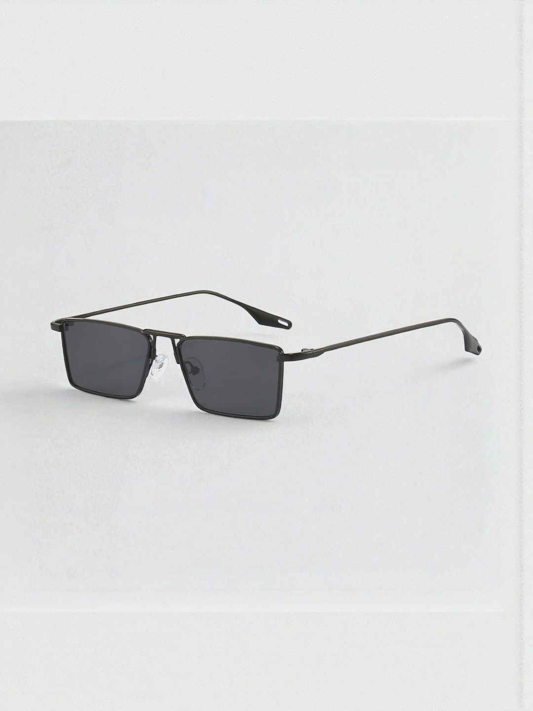 Provogue Unisex Square Sunglasses with UV Protected Lens Prov Metal Sq Full BLK
