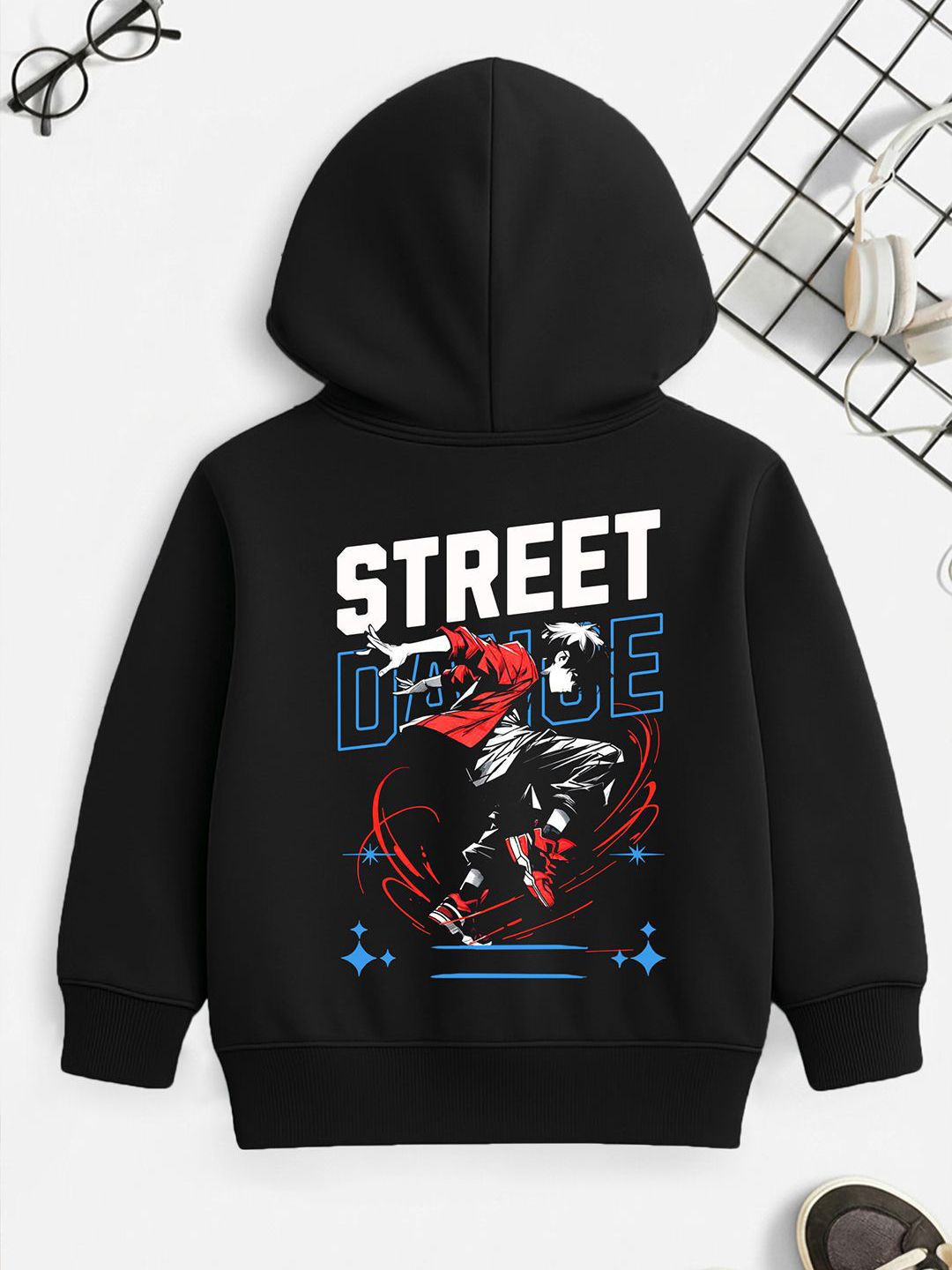 HERE&NOW Boys Printed Hooded Sweatshirt