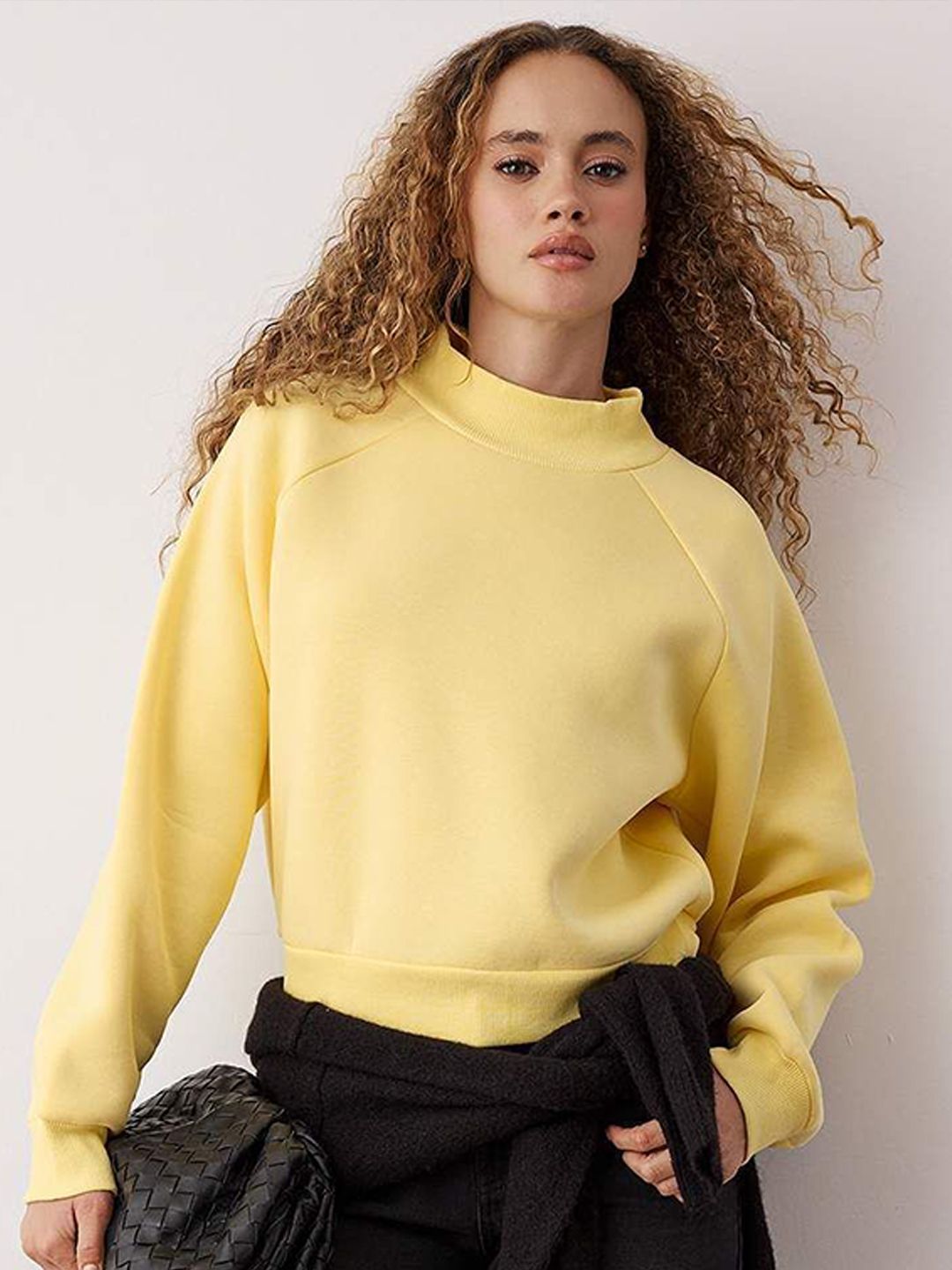Trendyol Women High Neck Long Sleeves Pullover Sweatshirt