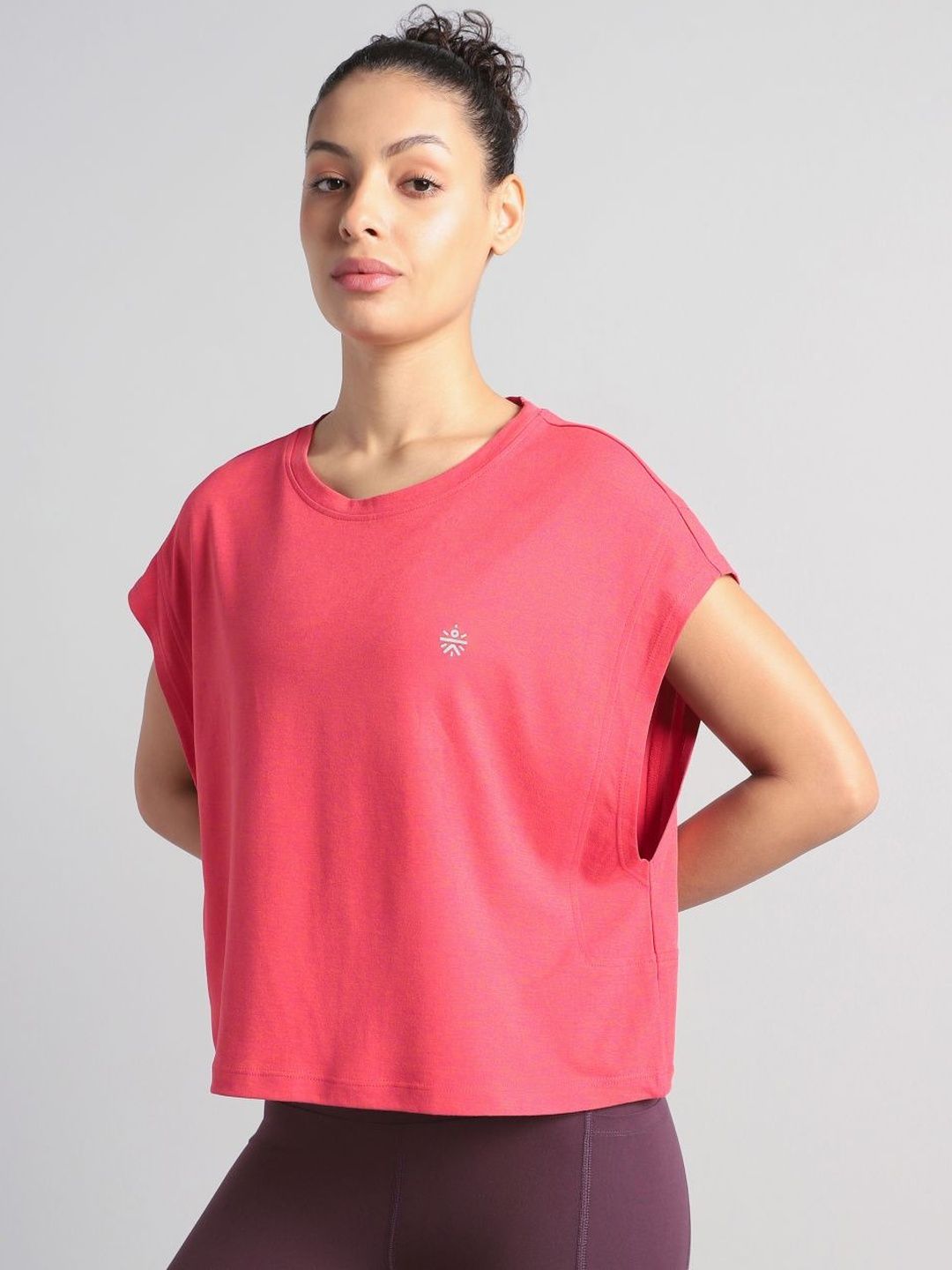 CULT Women's Pink Muscle Flex COMFORtech T-shirt