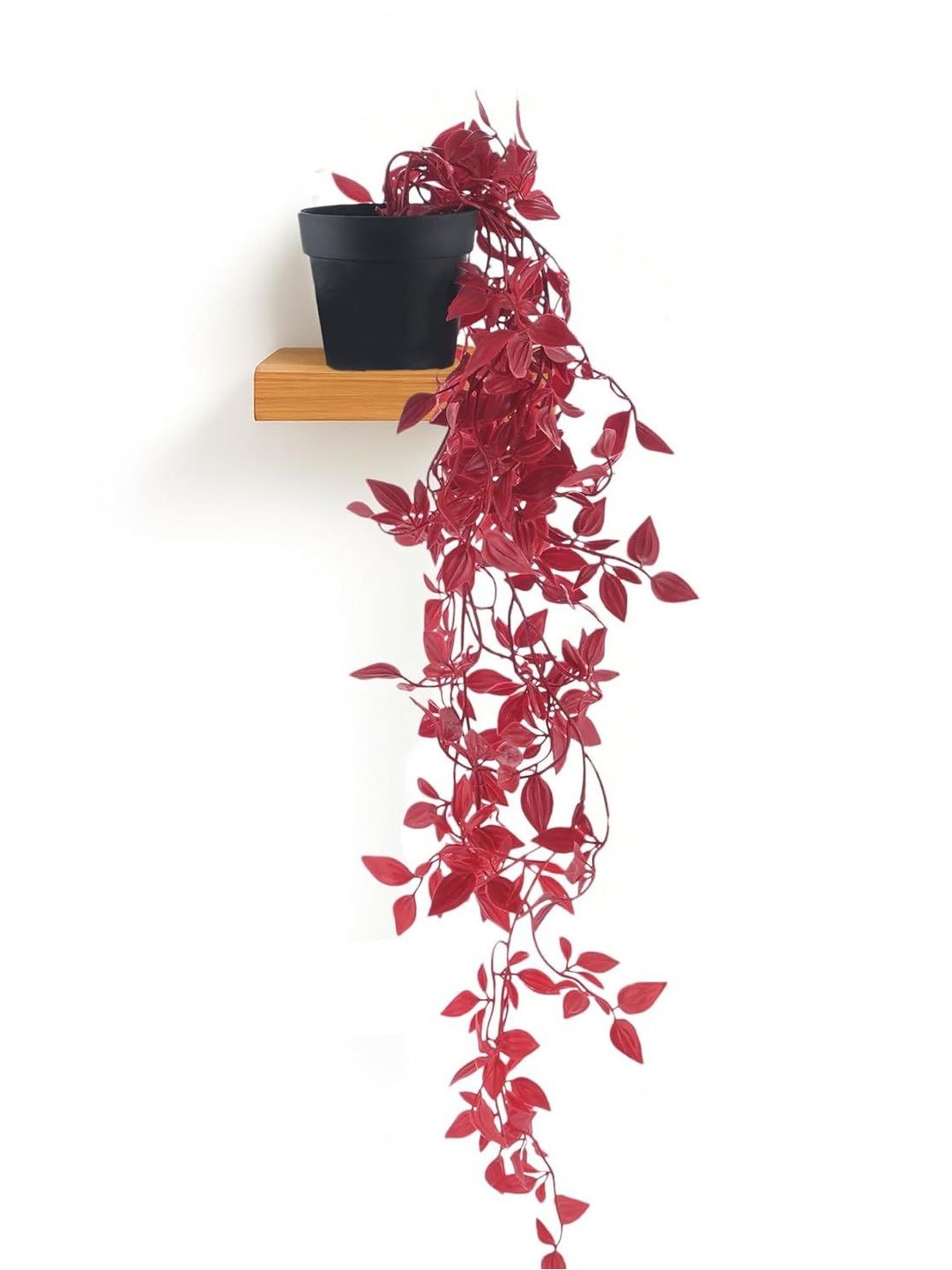 paperi Red & Black Hanging Artificial Plant With Pot