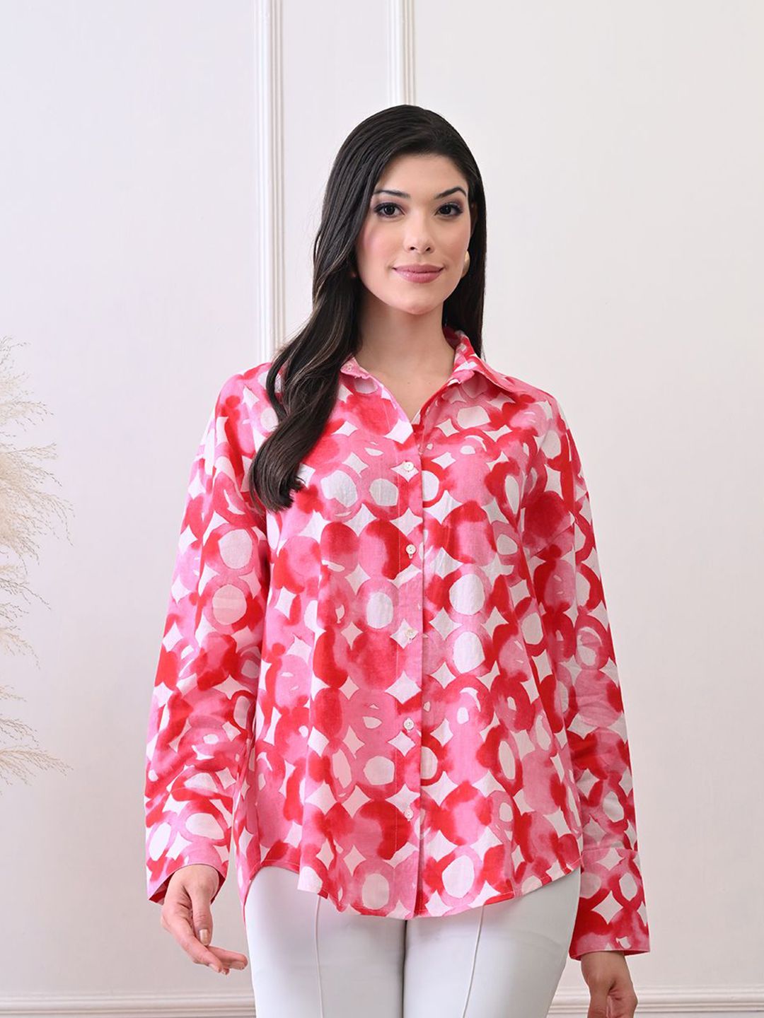 Ikonic klaer Women Comfort Printed Casual Shirt