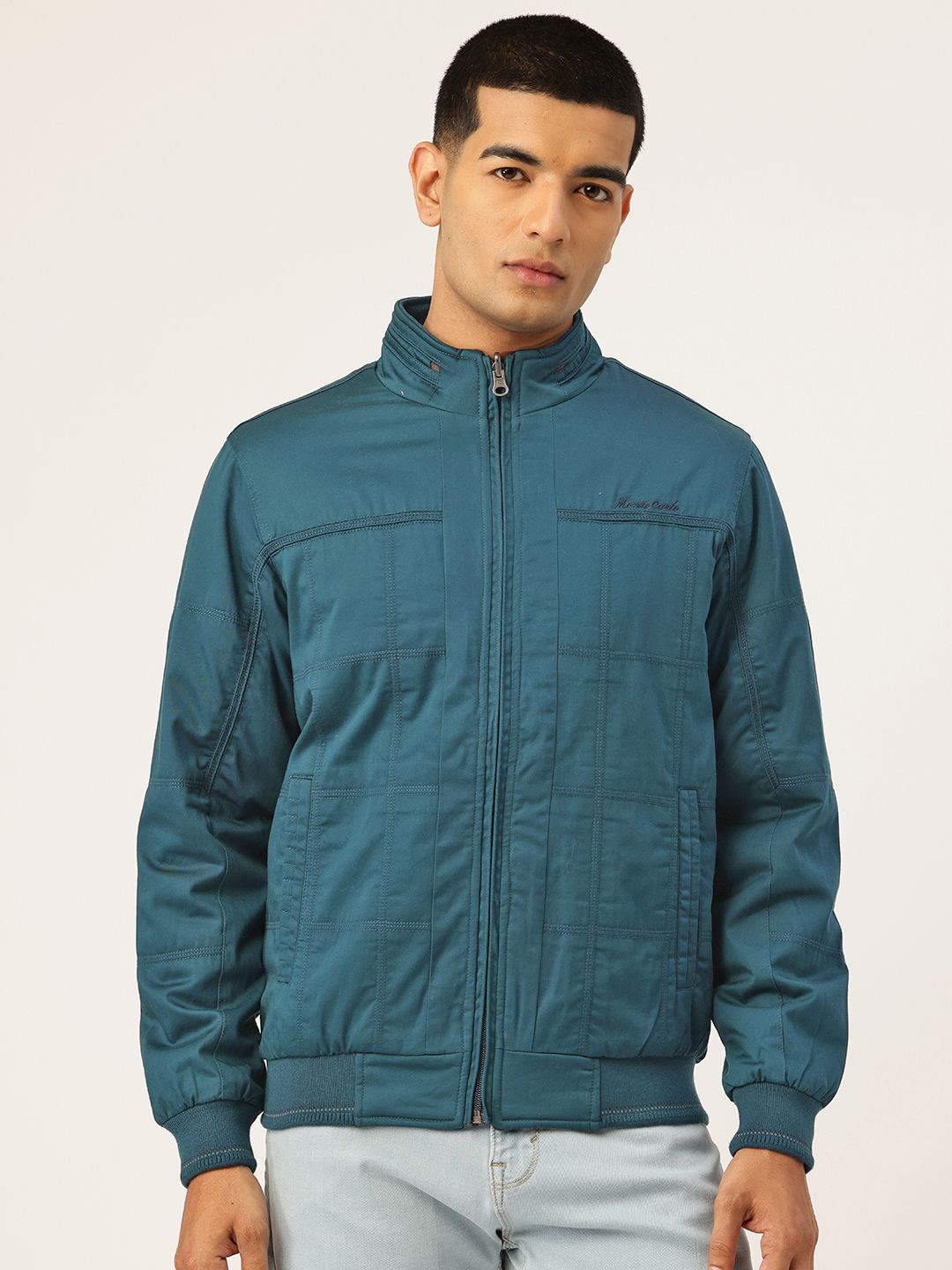 Monte Carlo Checked Reversible Bomber Jacket