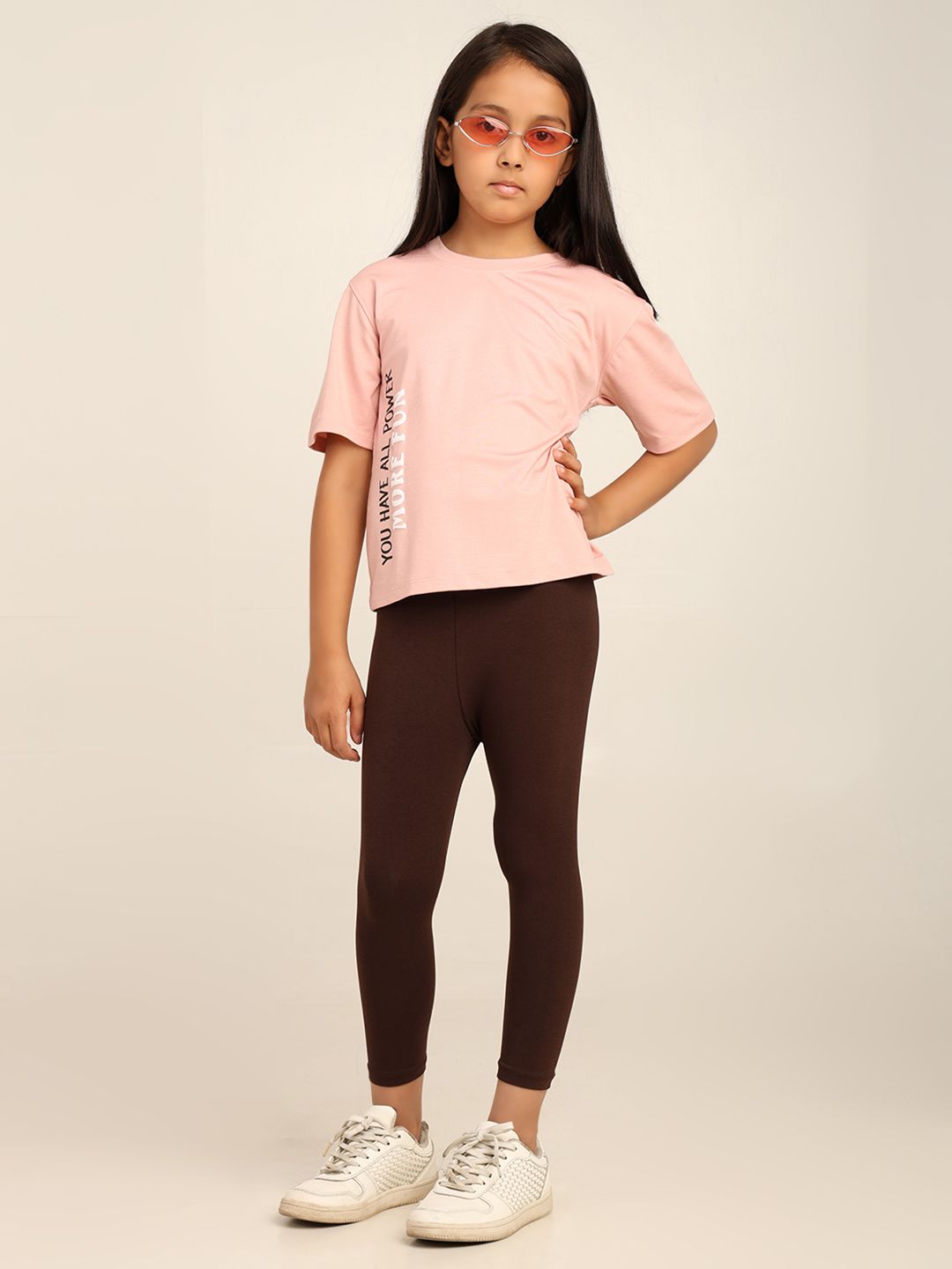 Robinbosky Girls  Stretchable  Ankle-Length Leggings
