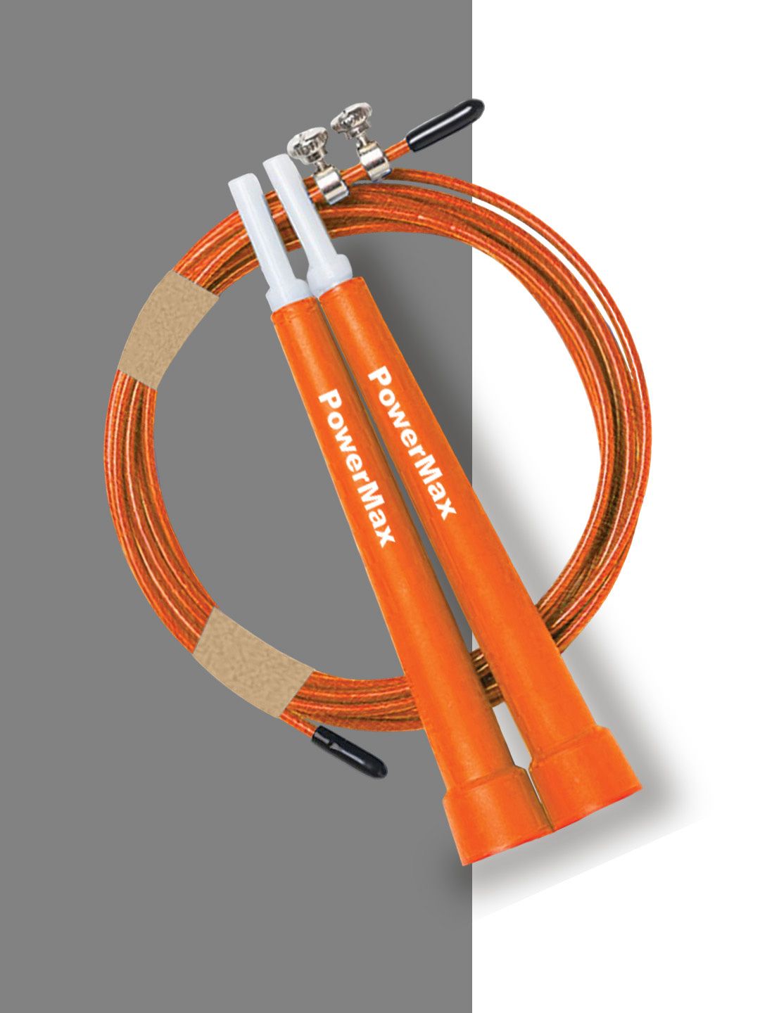 PowerMax Fitness JP-2 Skipping Rope for Unisex Adults with Adjustable Rope