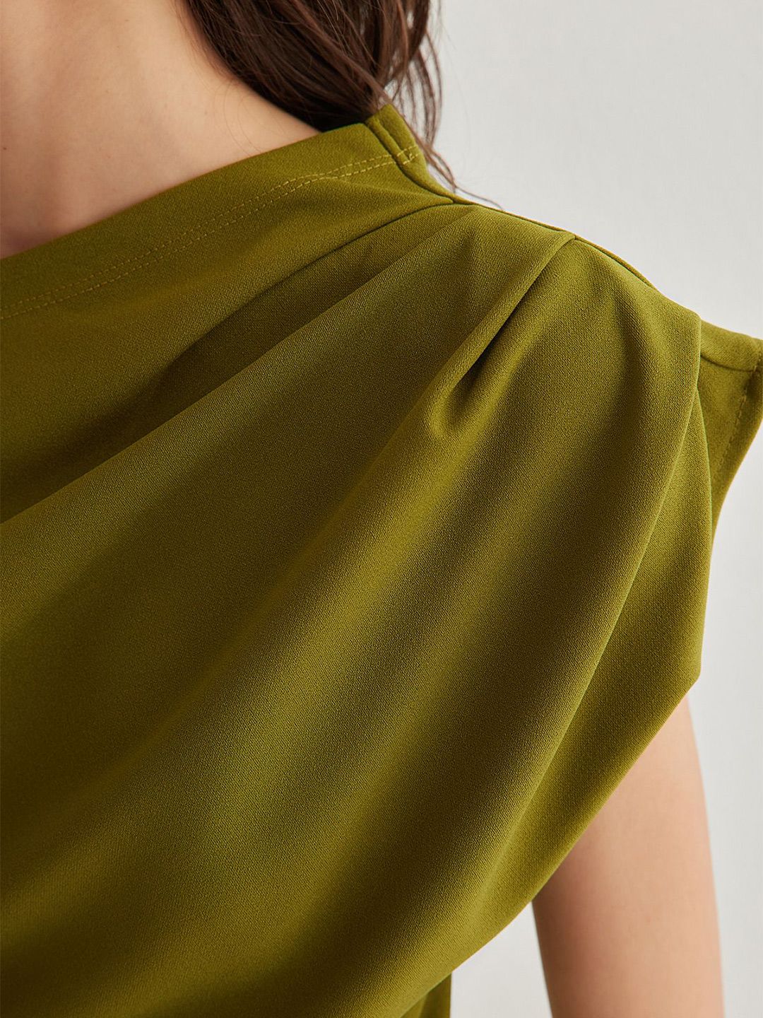 One Shoulder Extended Sleeves Top 2