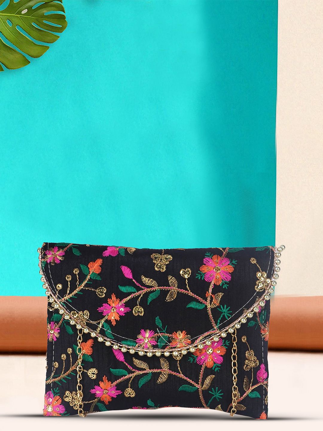 Lancer Embroidered Purse Clutch