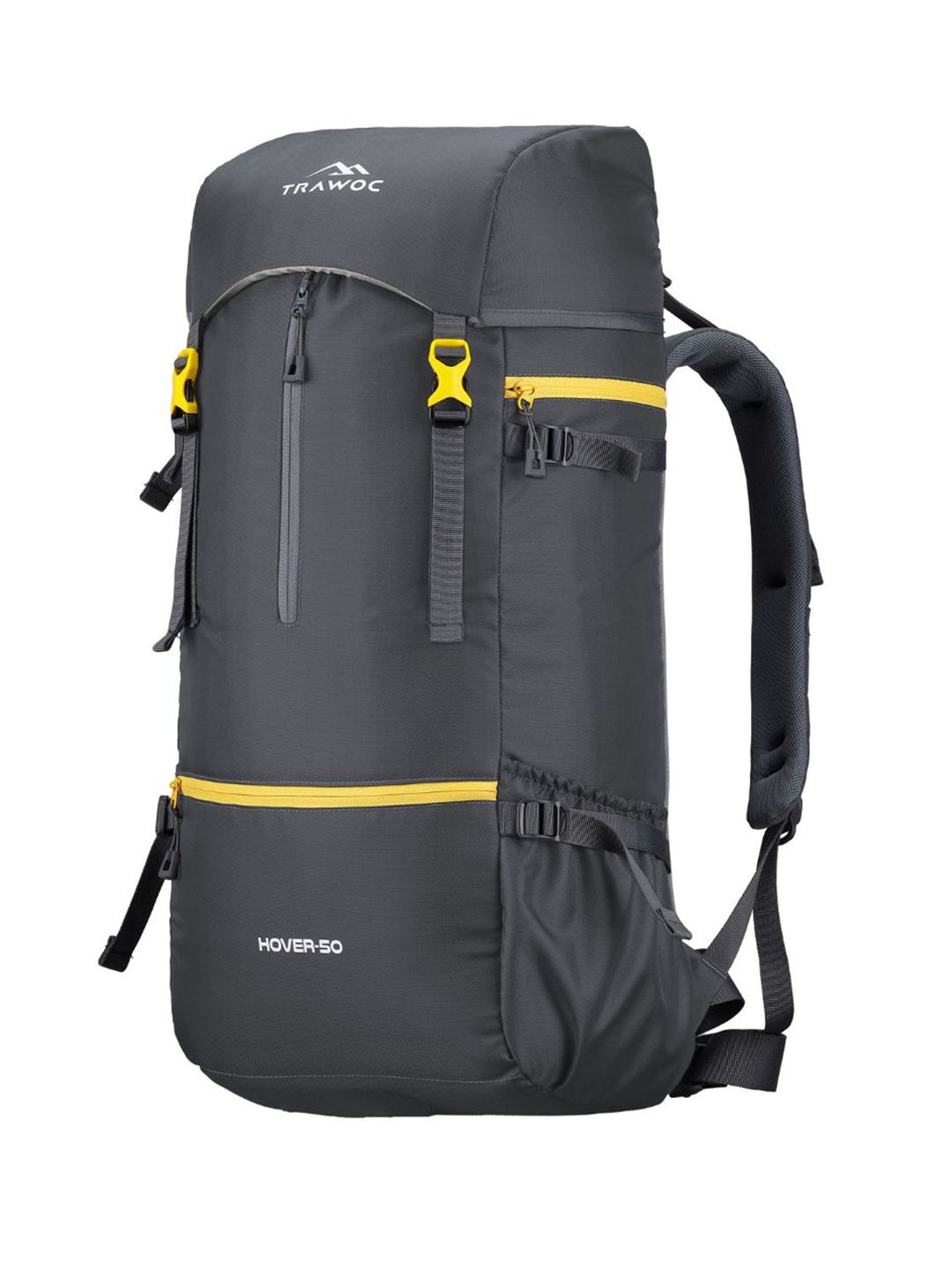 TRAWOC HOVER Solid 50L Rucksack For Trekking Hiking & Travel