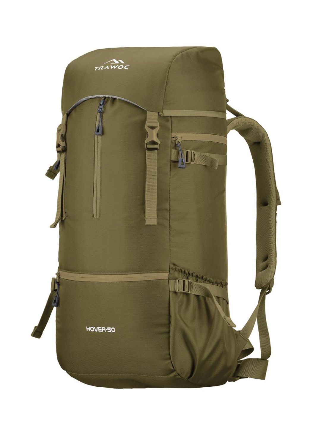 TRAWOC HOVER Solid 50L Rucksack For Trekking Hiking & Travel