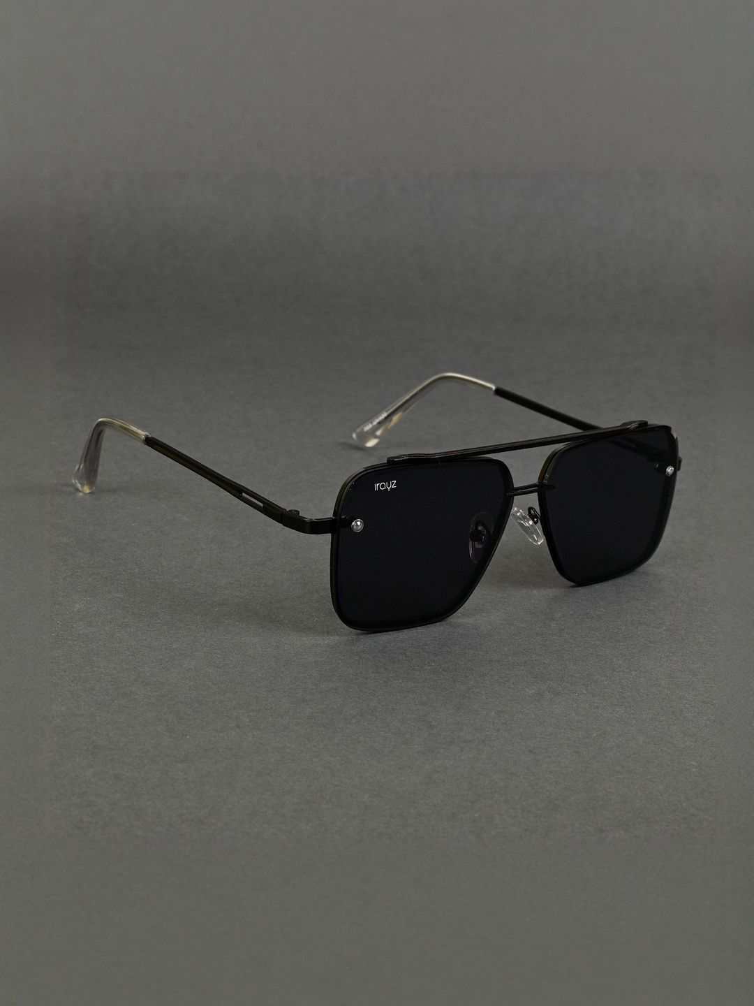 Buy Irayz Men Black Lens & Black Square Sunglasses -  - Accessories for Men