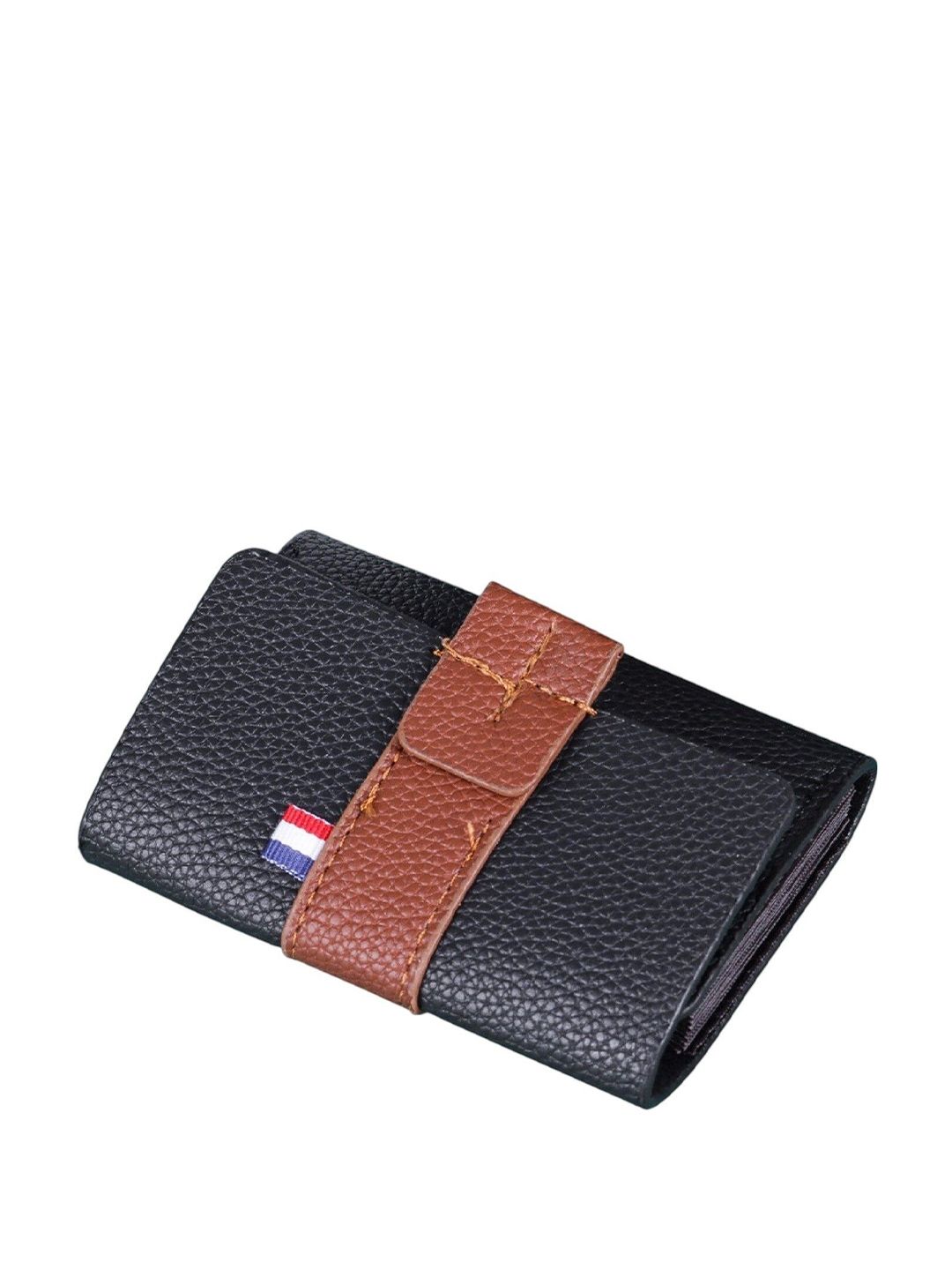 SZN Men Leather Zip Around Wallet
