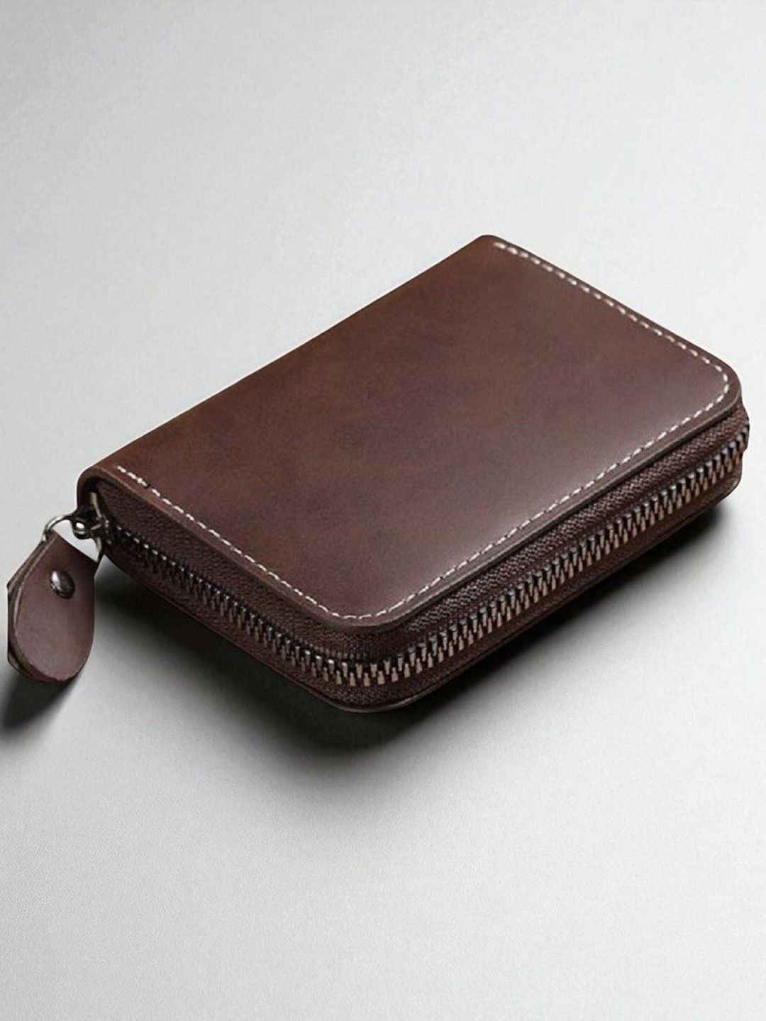 SZN Men Textured Zip Around Wallet