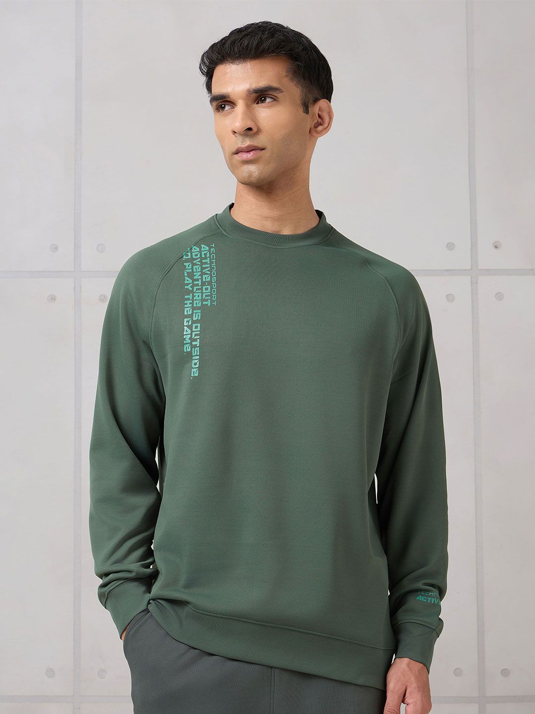 Technosport Men Printed Sweatshirt