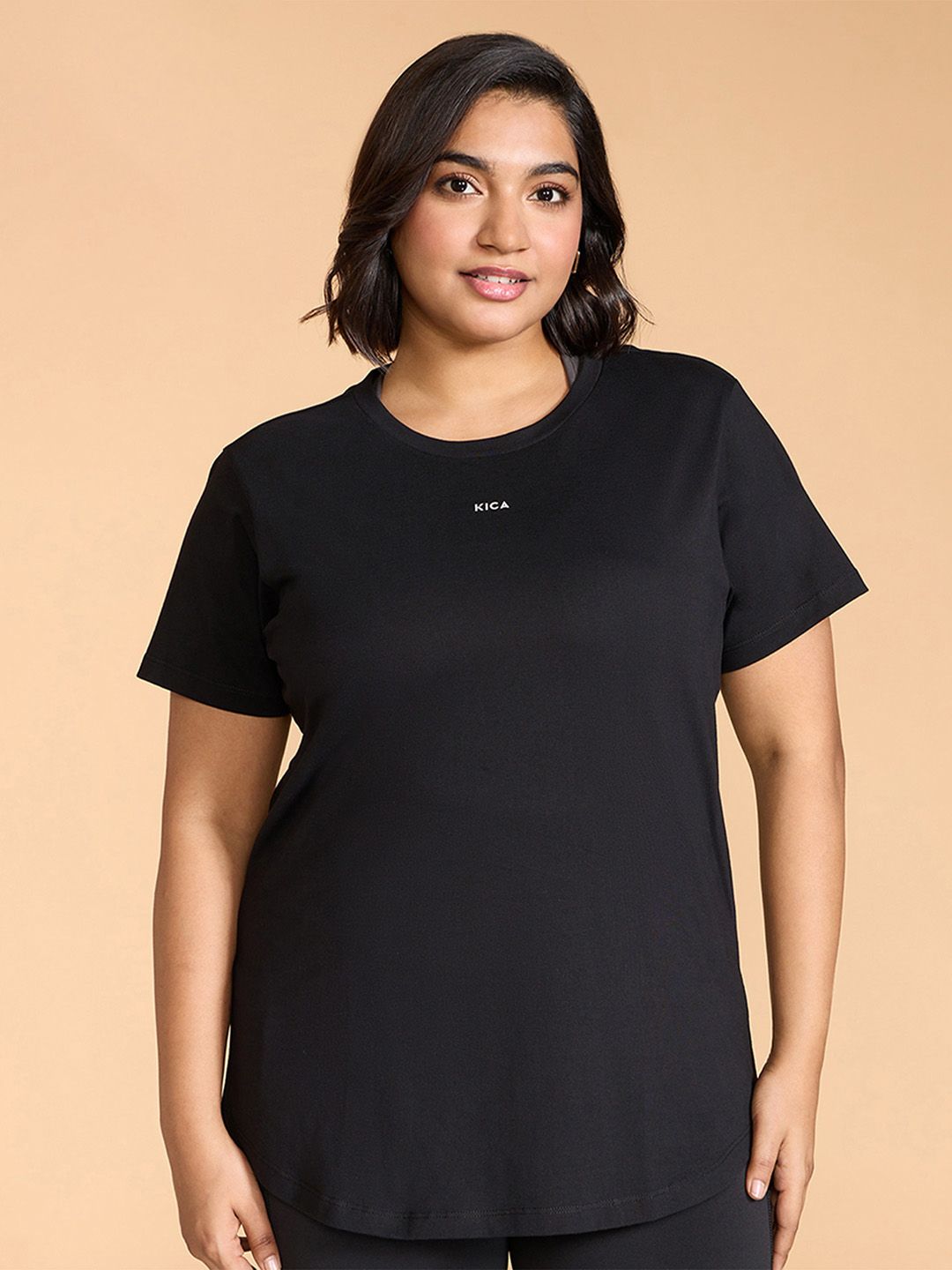 KICA Round Neck Half Sleeves Cotton Top