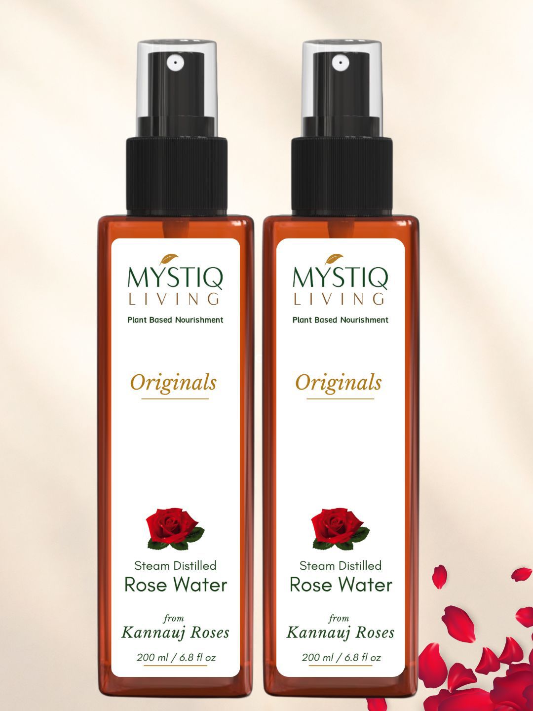Buy MYSTIQ LIVING Set Of 2 Rose Water Face, Hair & Skin Toner Mist -  - Personal Care for Women
