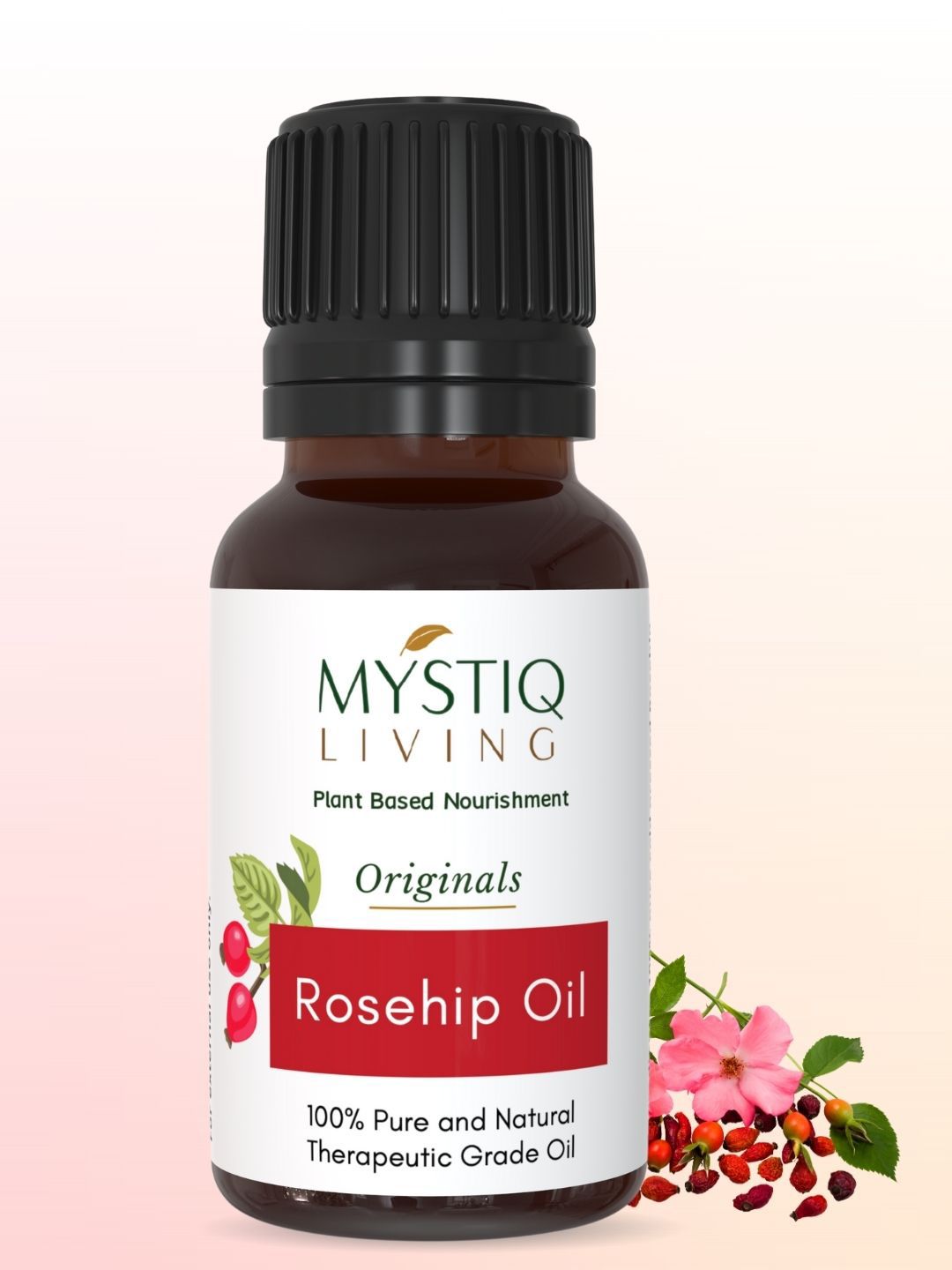 Buy MYSTIQ LIVING Rosehip Oil For Face Skin & Hair Cold Pressed   15 Ml -  - Personal Care for Unisex