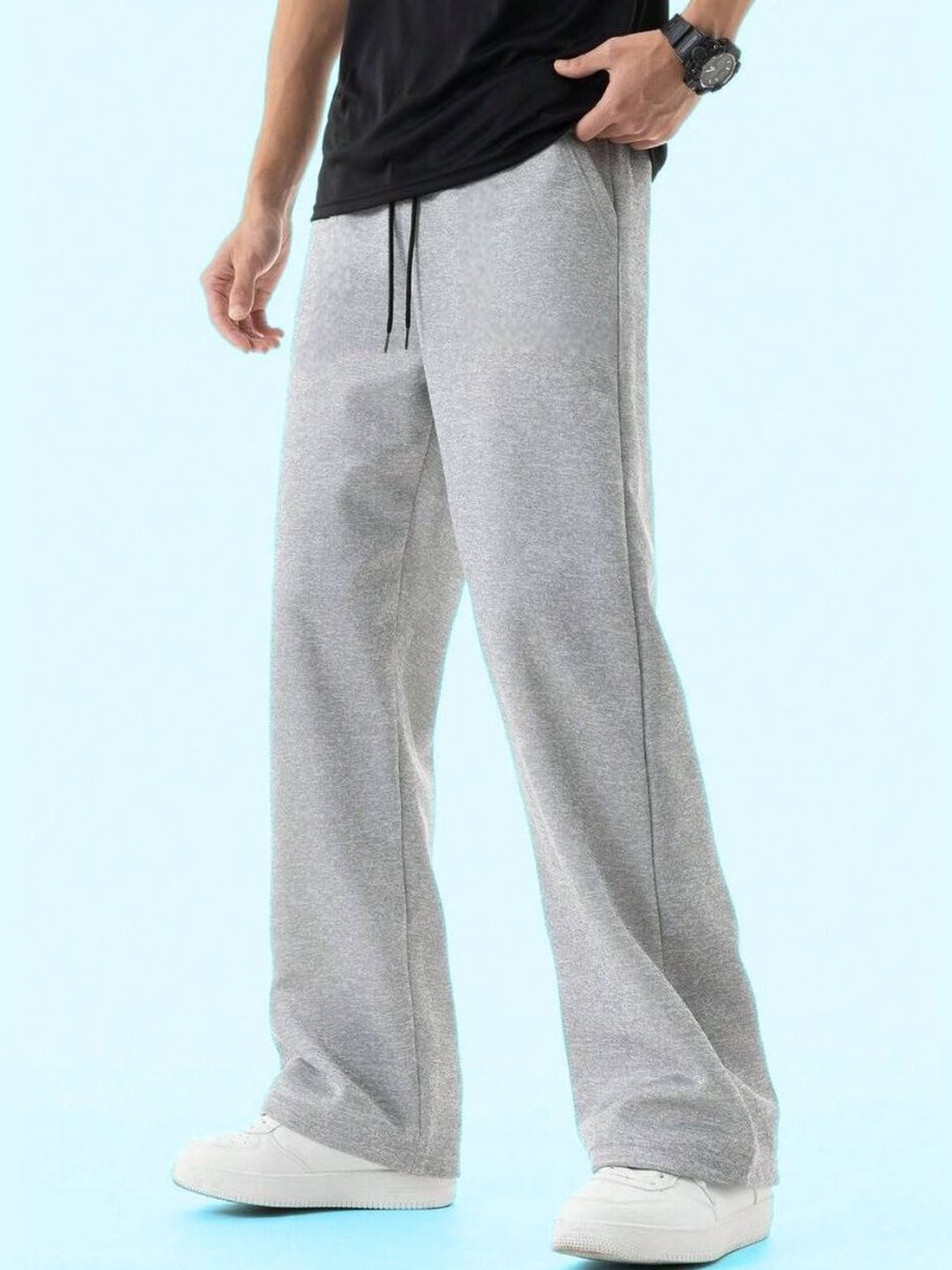 GROOFINGS Men Mid-Rise Cotton Relaxed Fit Trouser