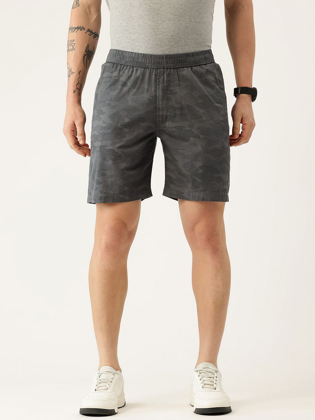 Okane Men Micro or Ditsy Printed Shorts