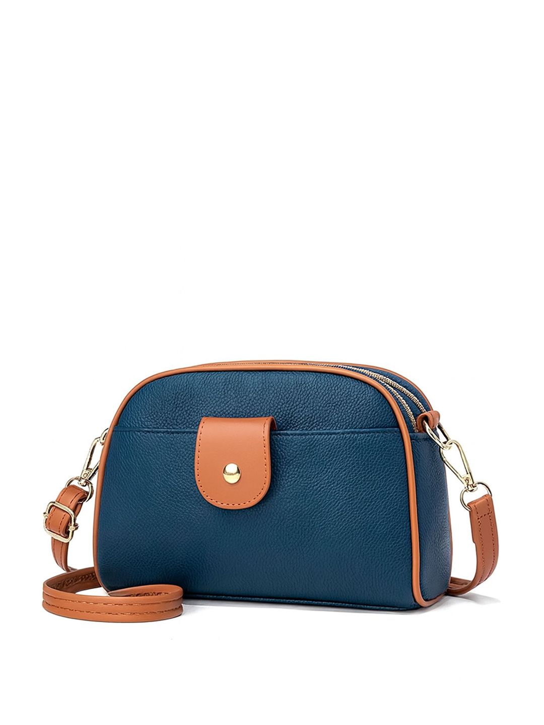 ITALISH Leather Sling Bag with Quilted