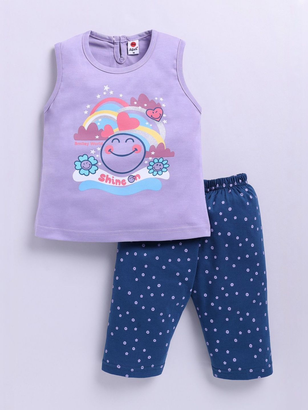 Mars Infiniti Girls Printed Top with Capris