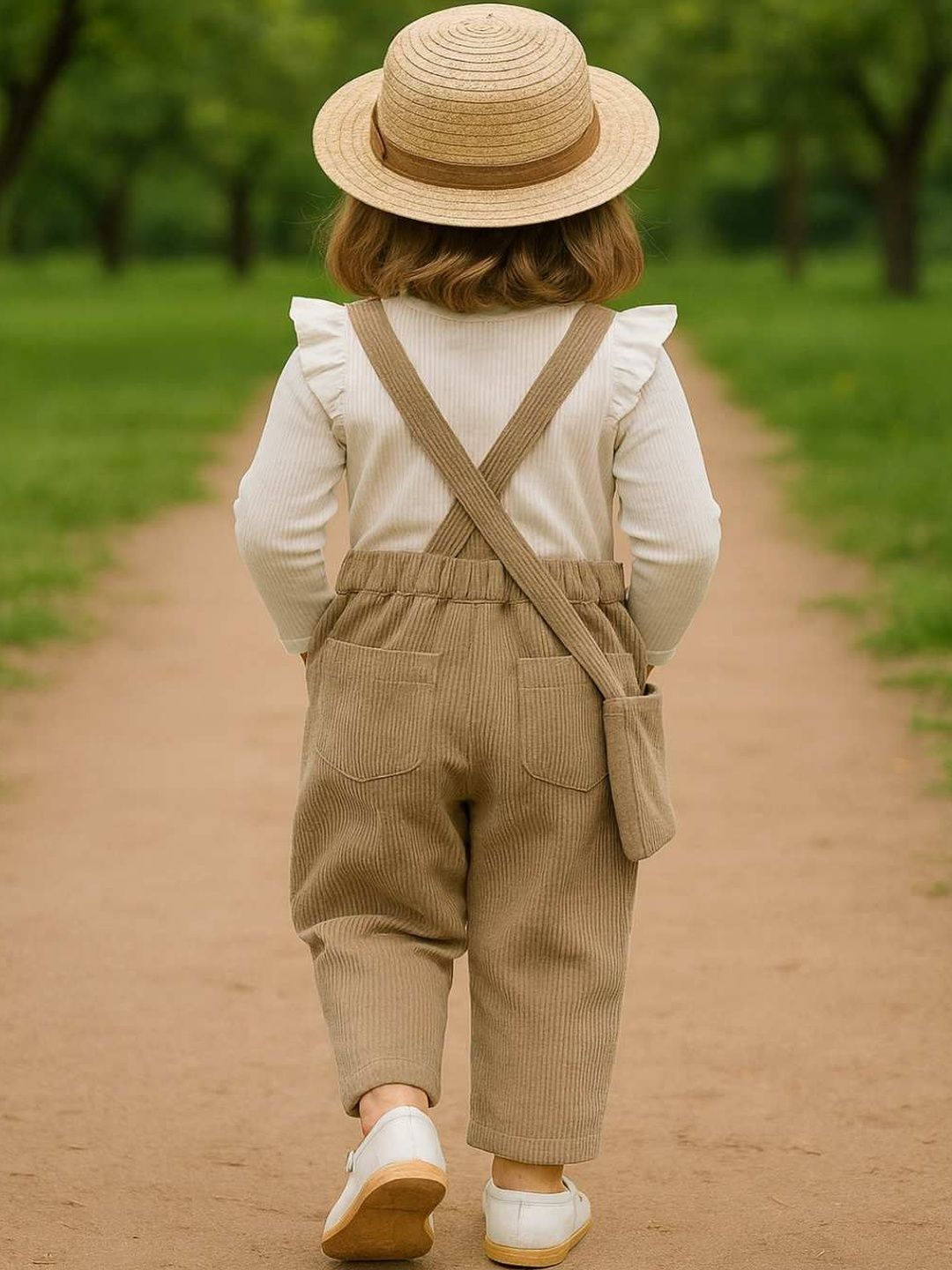Girls Top with Dungarees 2