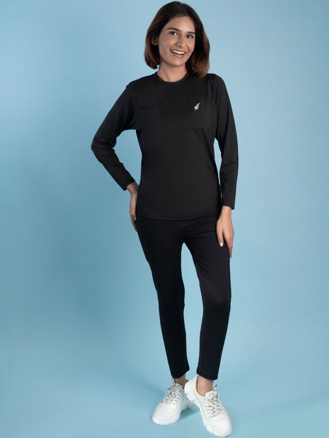 FLURR Brand Logo Round Neck T-shirt