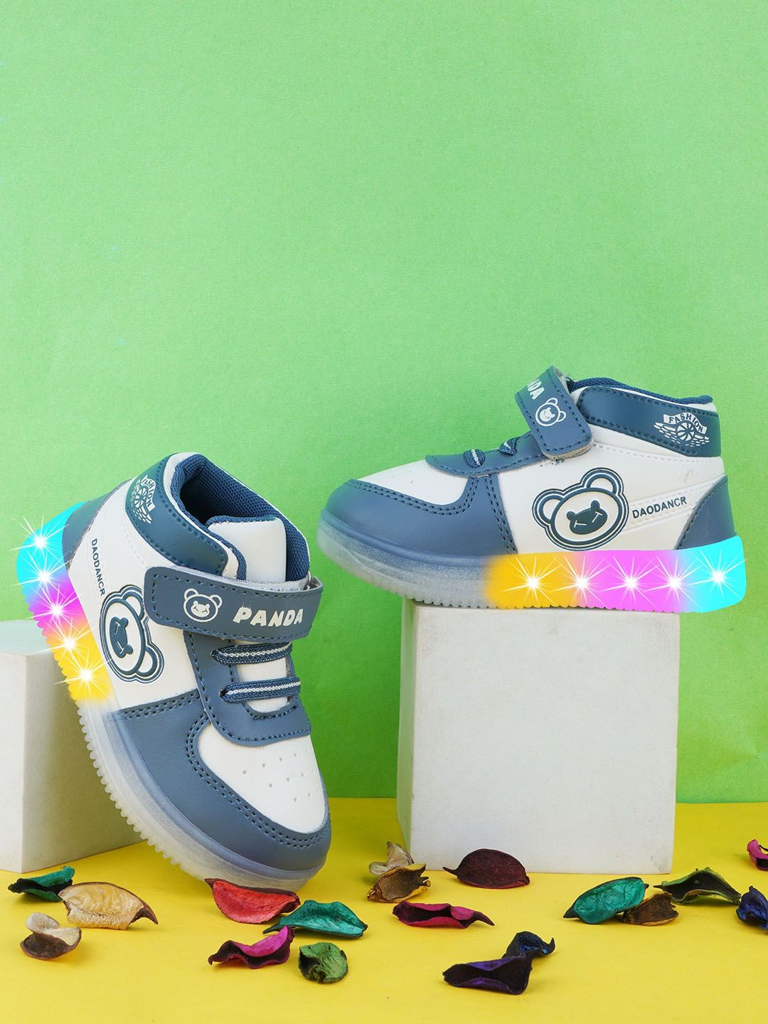 BAESD Infants Velcro Led Lighting Walking Shoes