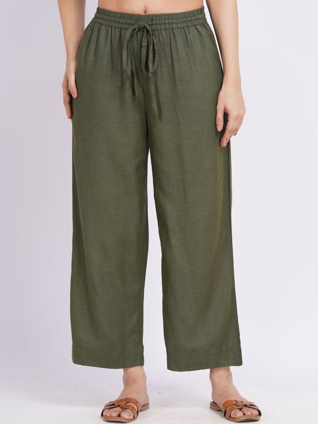 Minimul Straight Linen Casual Pants