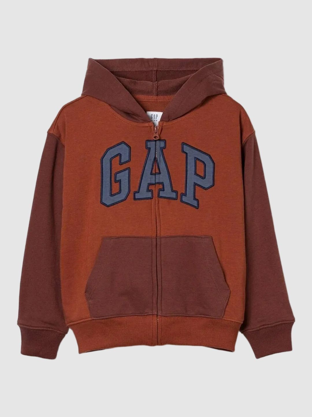 GAP Boys Colorblock Drop-Shoulder Zip-Front Sweatshirt