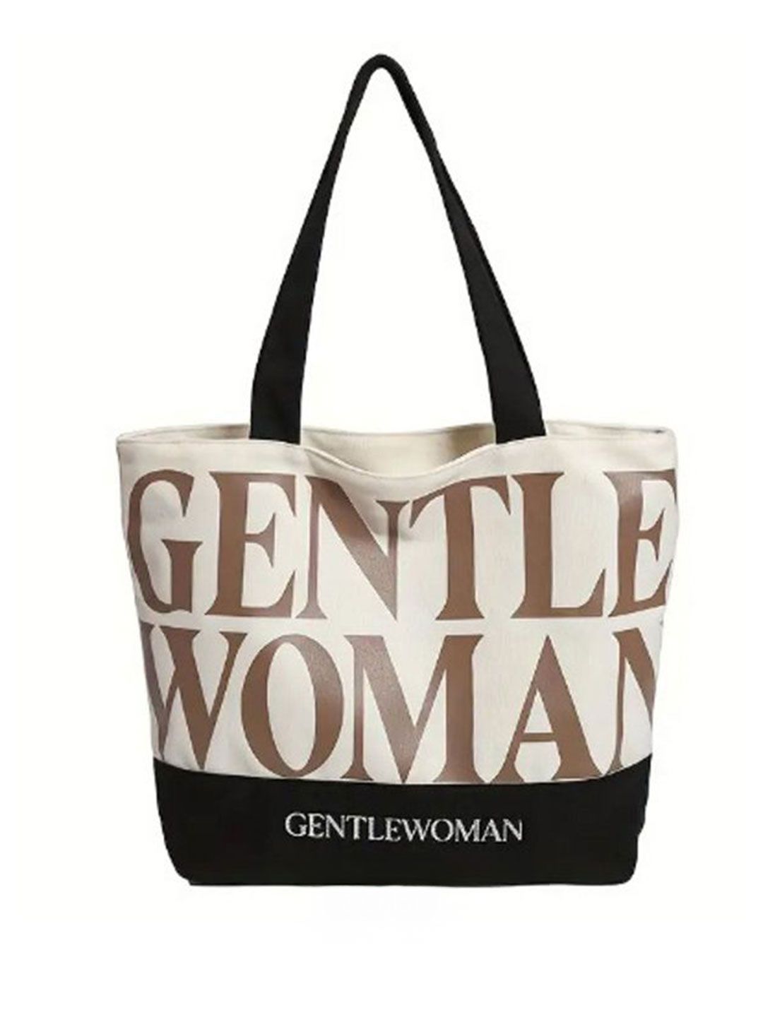 Buy The Sack Co Typography Printed Canvas Tablet Sleeve Oversized Shopper Tote Bag -  - Accessories for Women