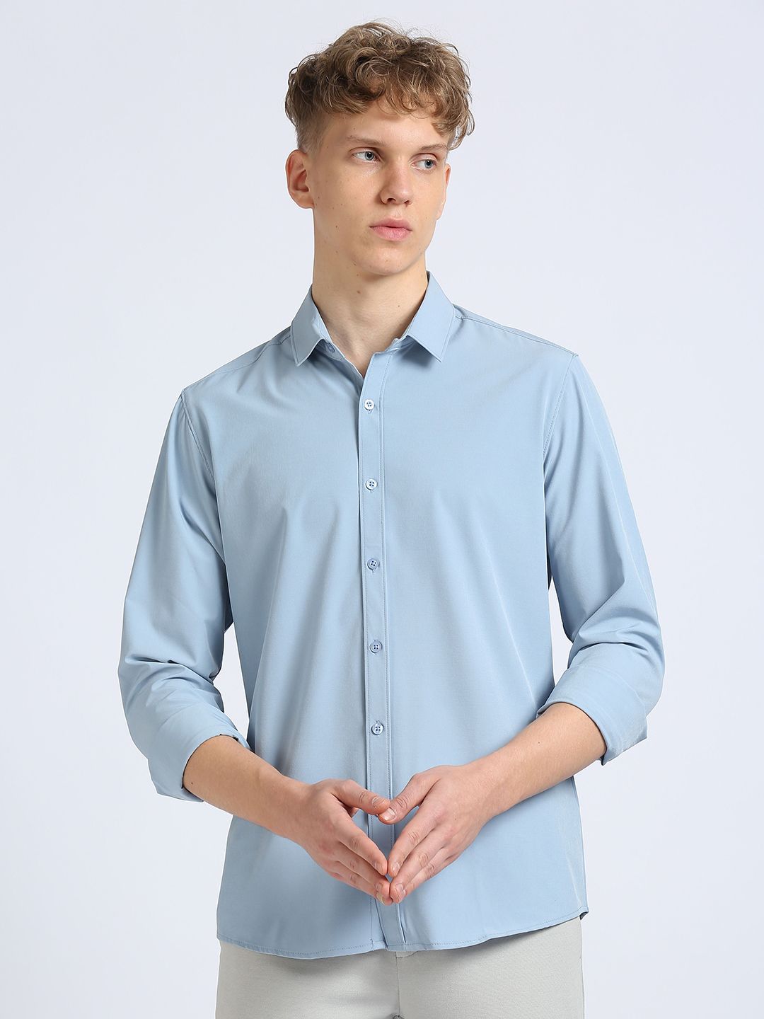 Integration Men's 4-way Stretchable Ultra-Comfort Formal Shirt