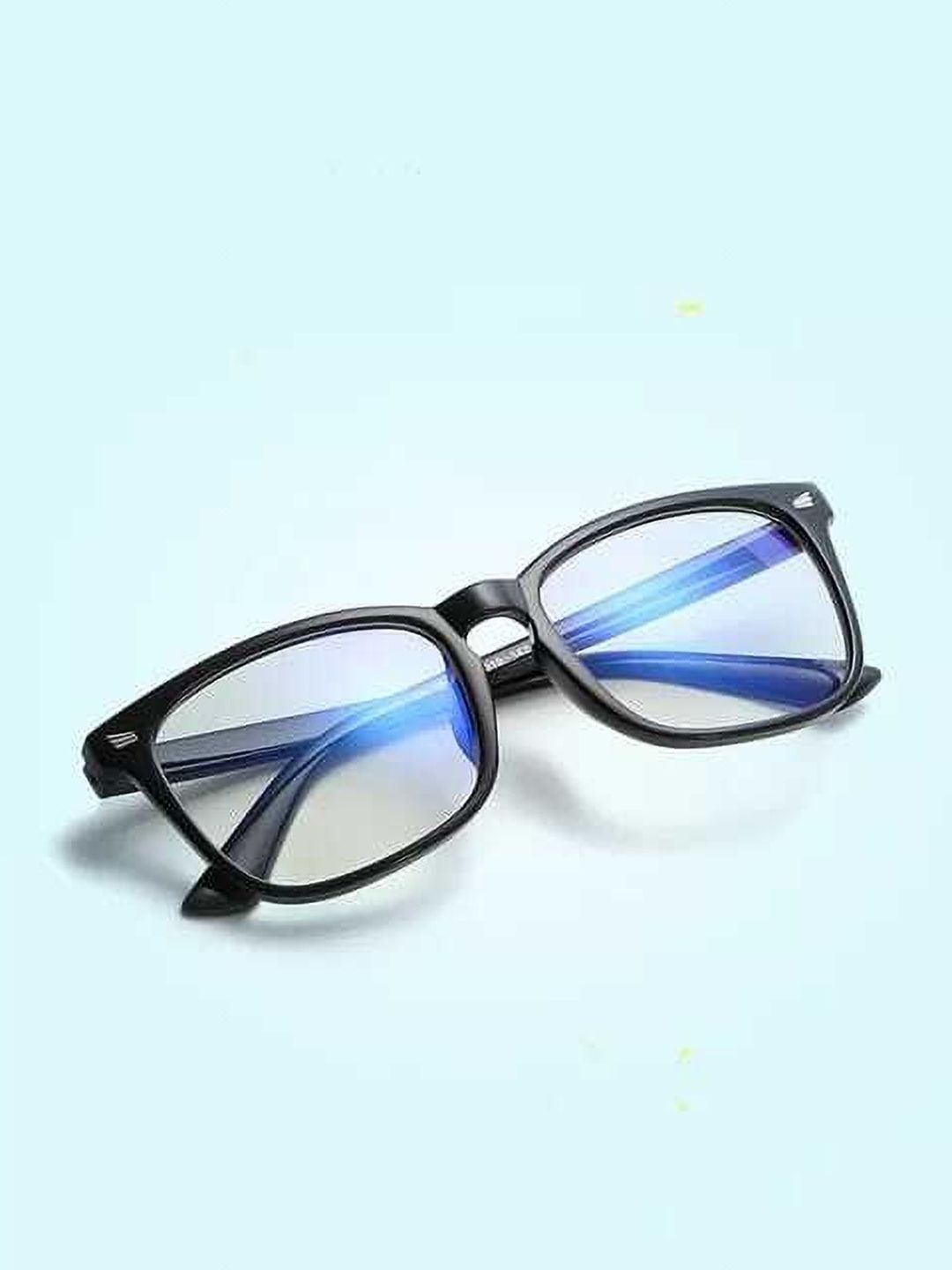 EYMEN I Unisex Full Rim Square Sunglasses With UV Protected Lens Wings Black 399