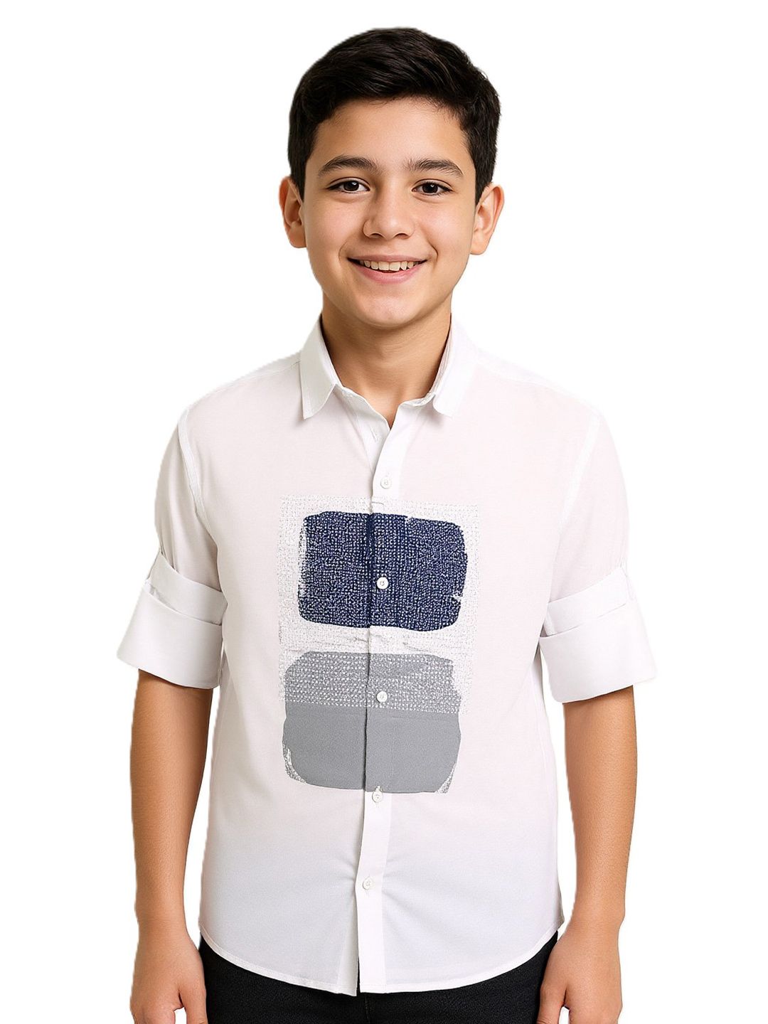 CAVIO Boys Comfort Printed Pure Cotton Casual Shirt