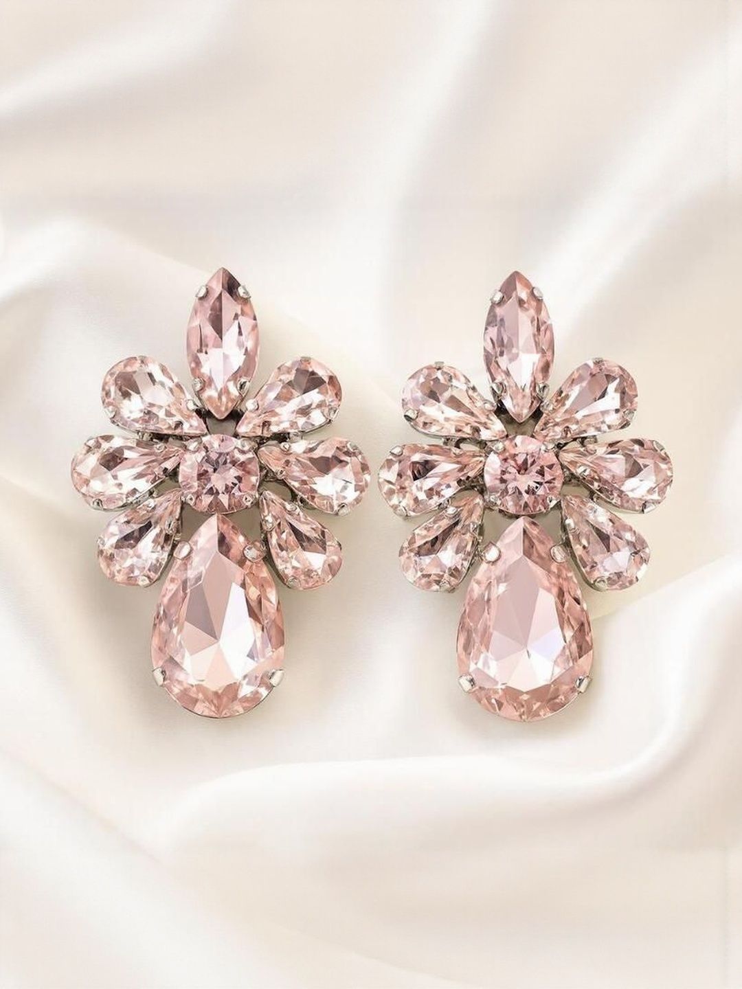 Buy Nui Artificial Stones Studded Teardrop Shaped Korean Studs -  - Accessories for Women