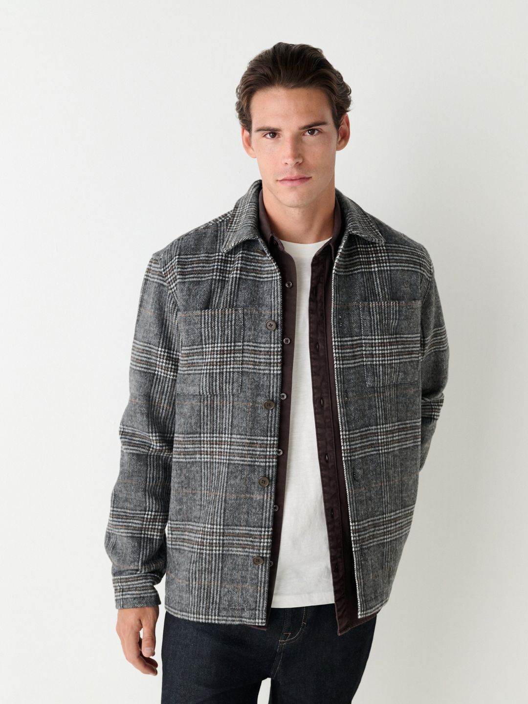 NEXT Shepherd Checked Regular Fit Shacket