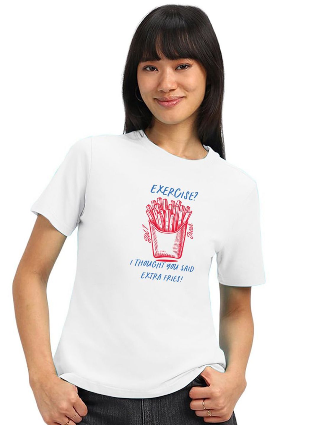 JUNEBERRY Women Printed Regular Fit T-shirt