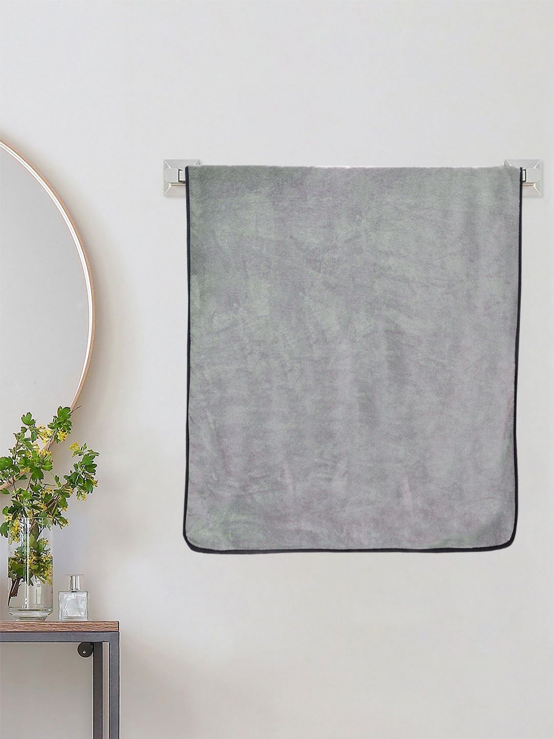 KLOTTHE Grey Terry Cotton 450 GSM Bath Towel