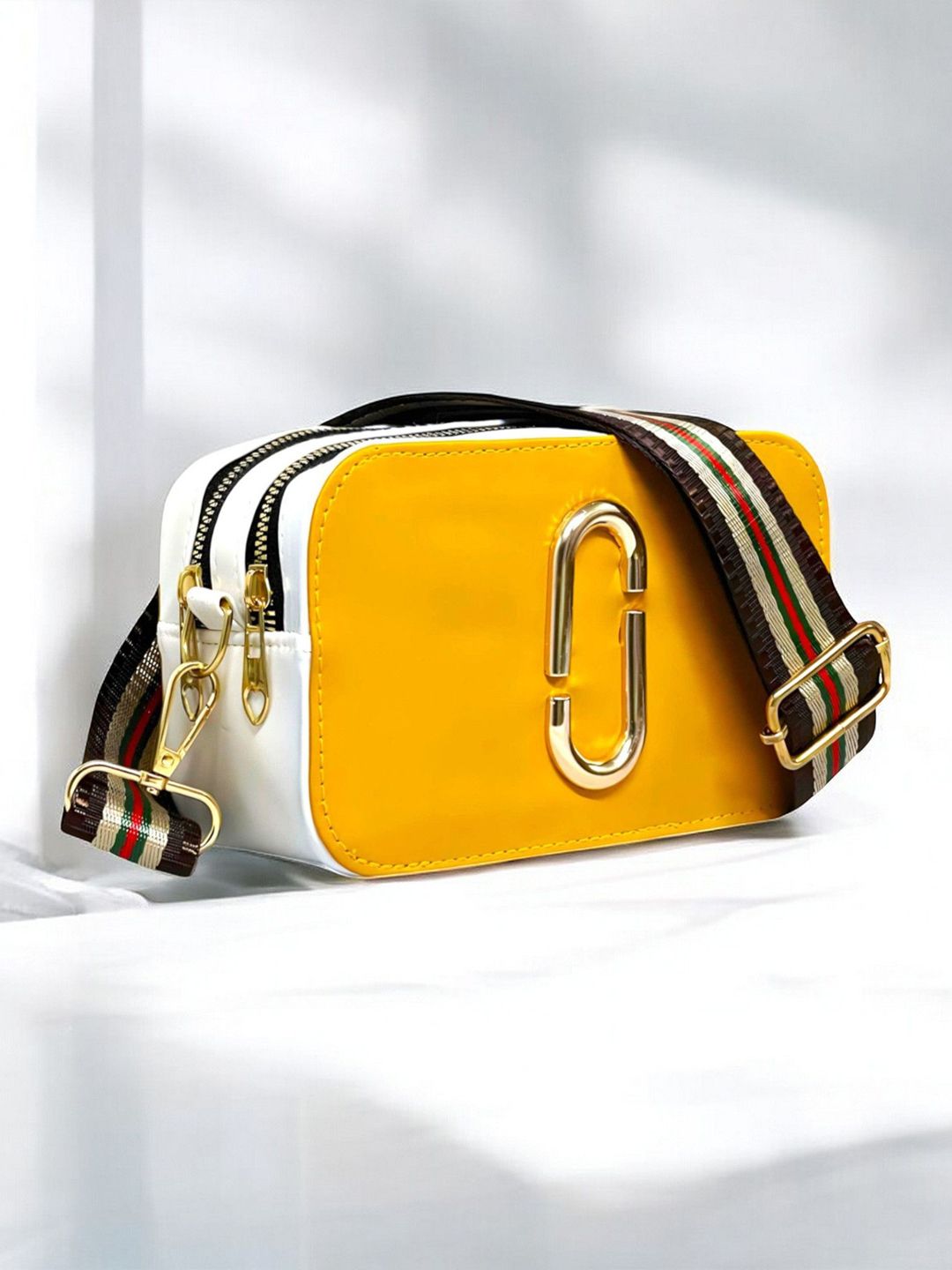 Buy CLARIS JAMES Colourblocked Zip Detail Structured Sling Bag -  - Accessories for Women