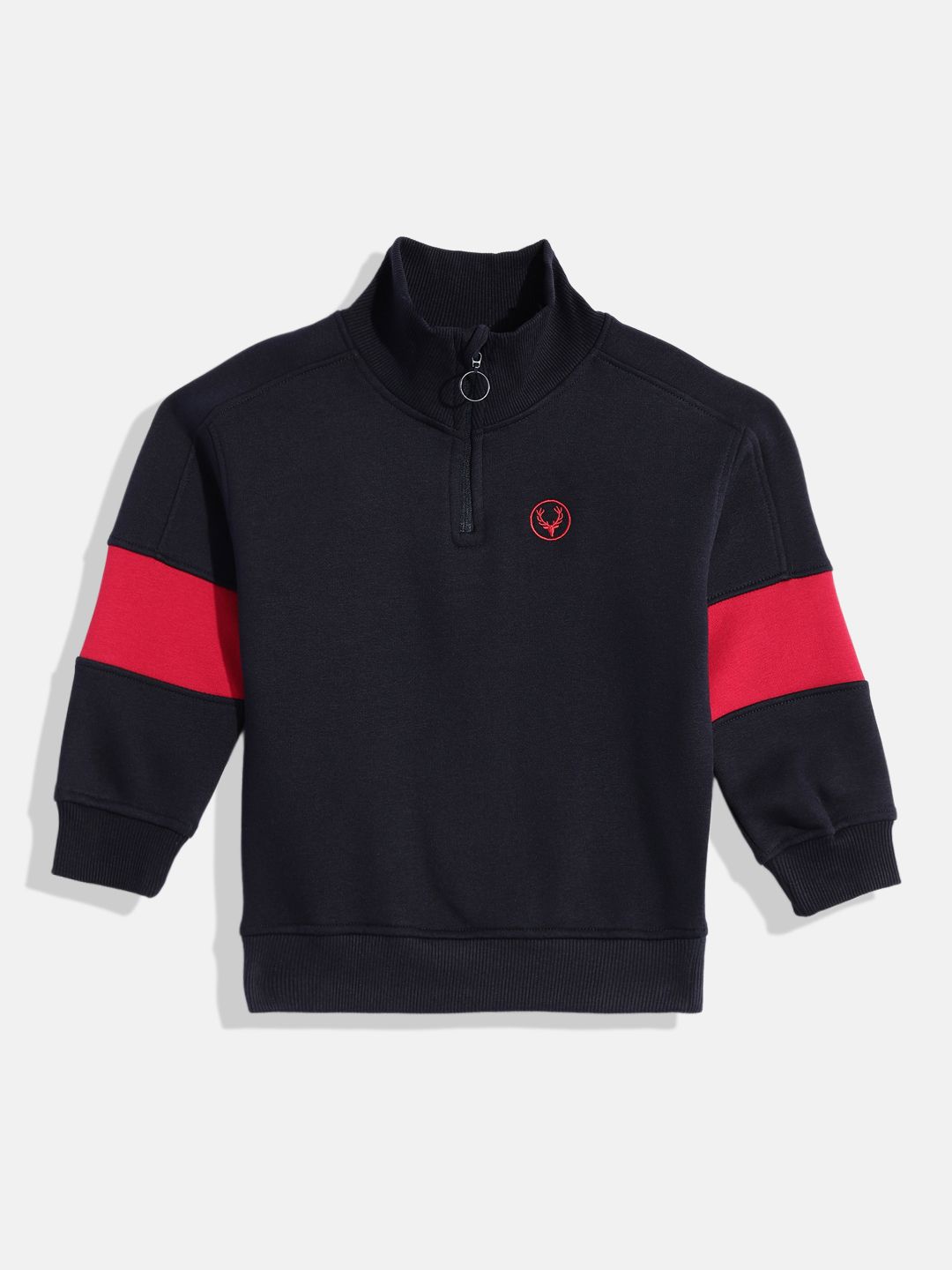 Allen Solly Junior Boys Mock Collar Sweatshirt
