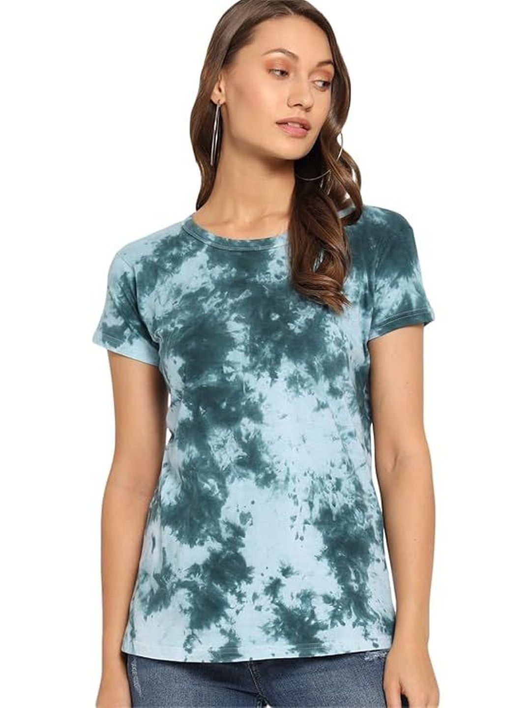 Funday Fashion Women Tie and Dye Dyed T-shirt
