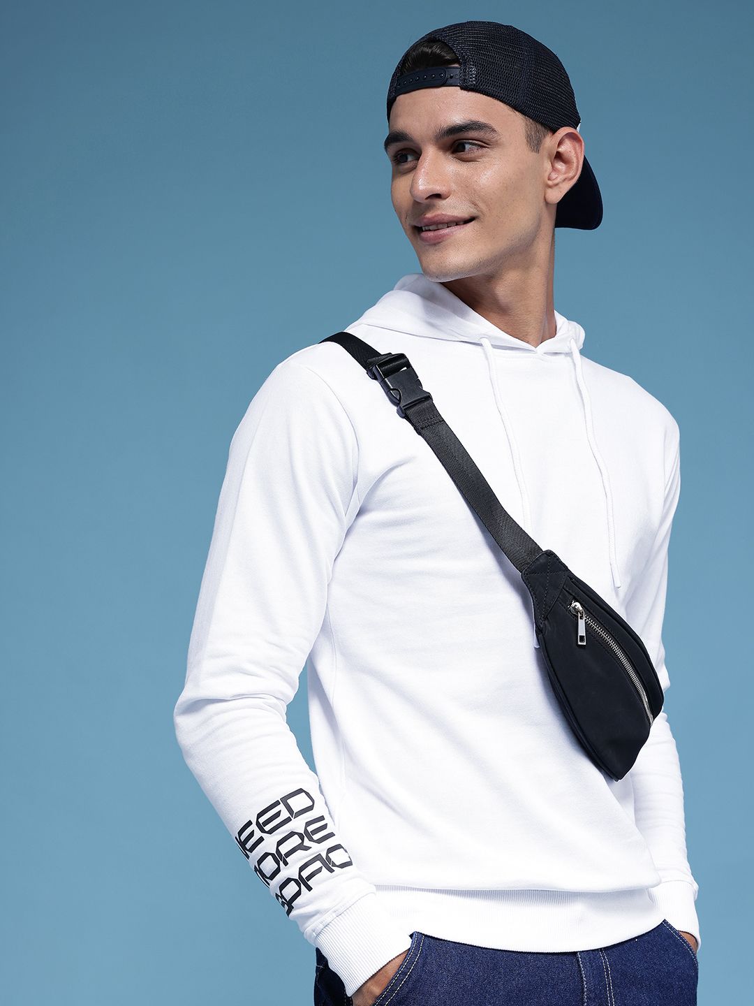 HERE&NOW Pure Cotton Hooded Sweatshirt