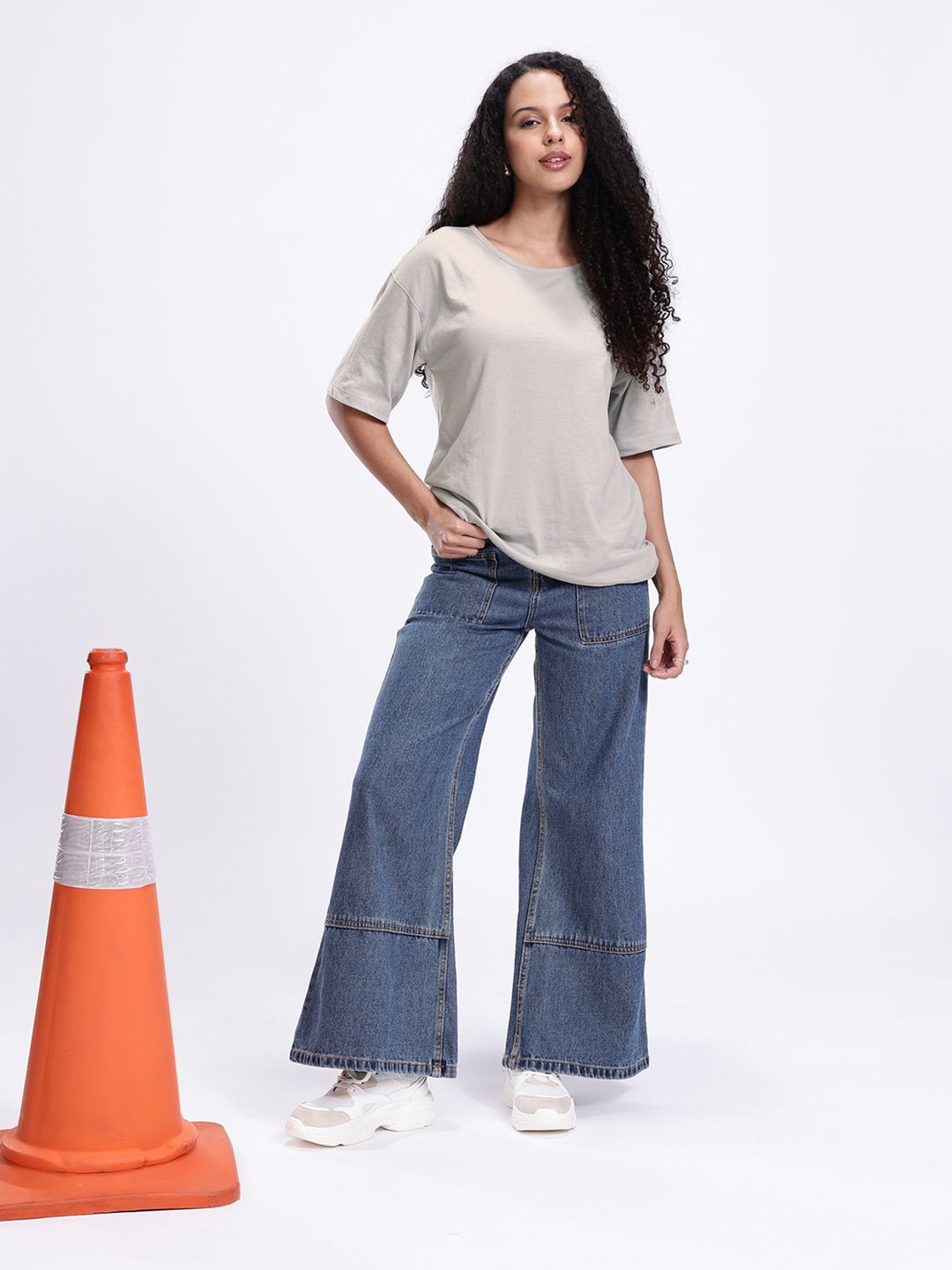 Kook N Keech Drop-Shoulder Sleeves Oversized T-shirt