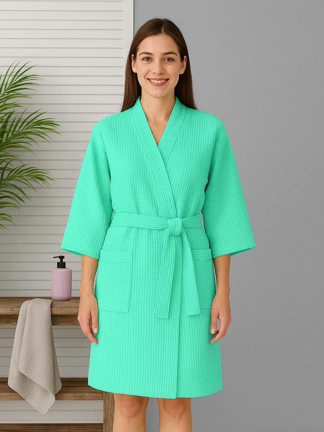 STELLAR HOME Breeze 280 GSM Cotton Bath Robe