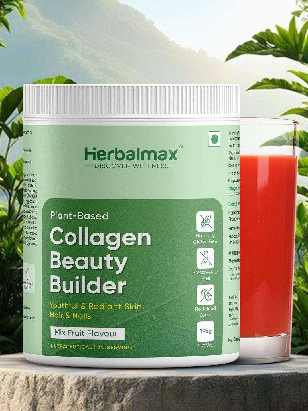 Herbal max Plant-Based Collagen Beauty Builder -195 g