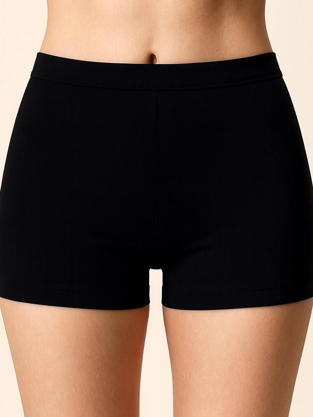 UllasPemium Women Slim Fit Mid Rise Cotton Spandex Thigh Length  Cycling Shorts