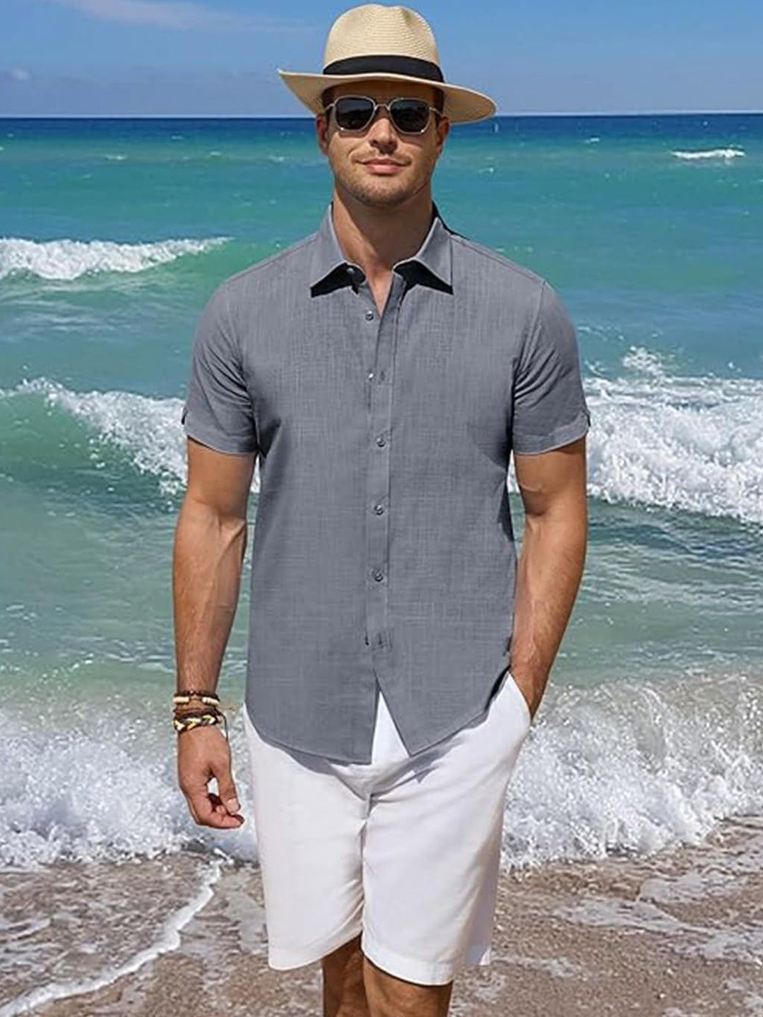 univibe Smart Slim Fit Casual Shirt