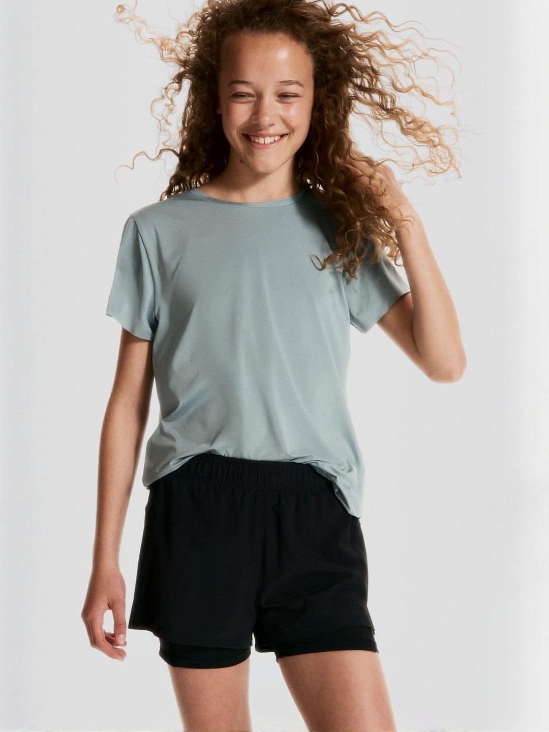 H&M MOVE Double-Layered Running Shorts With Dry Move