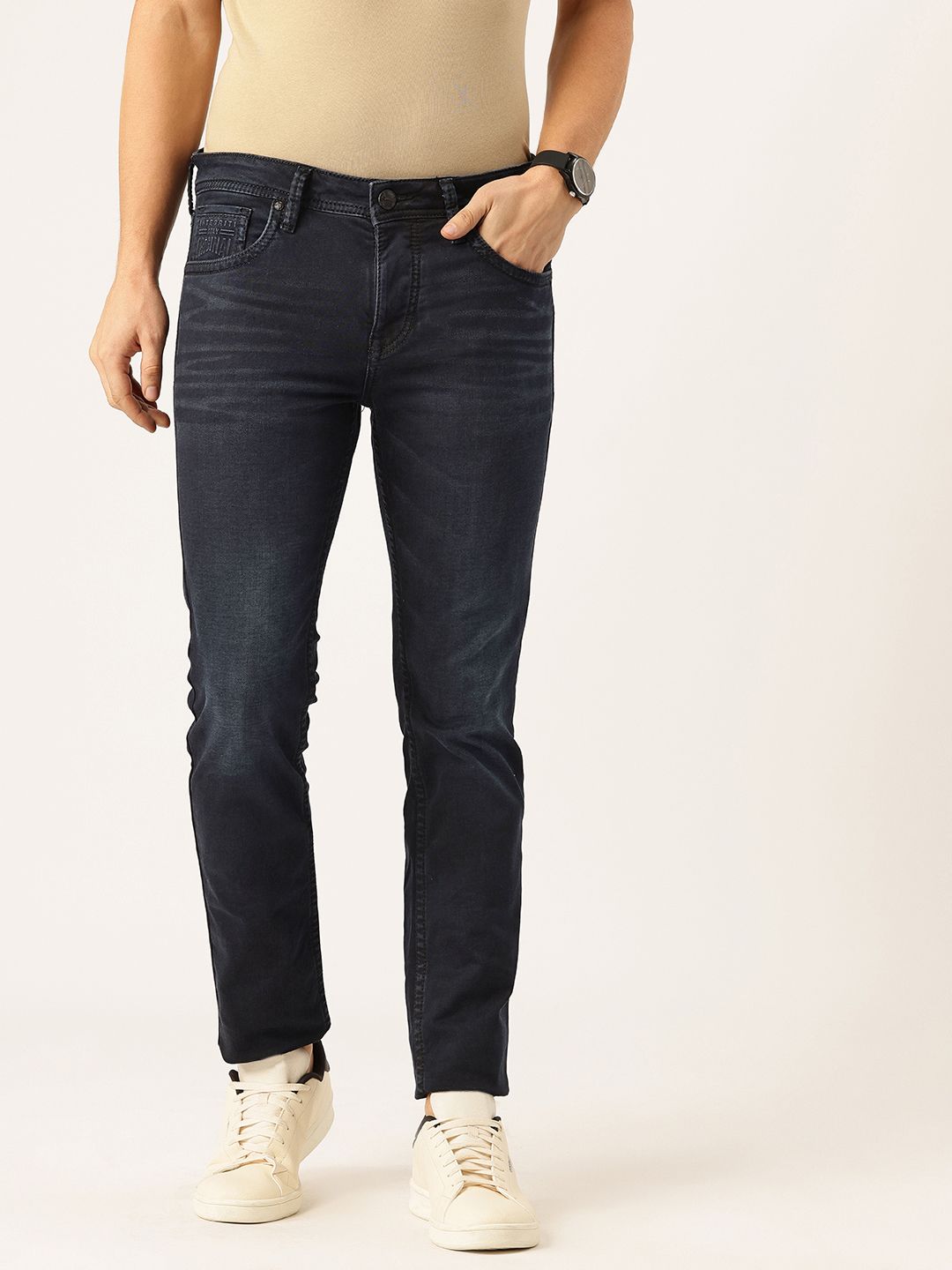 Integriti Men Mid-Rise Stretchable Slim Fit Jeans
