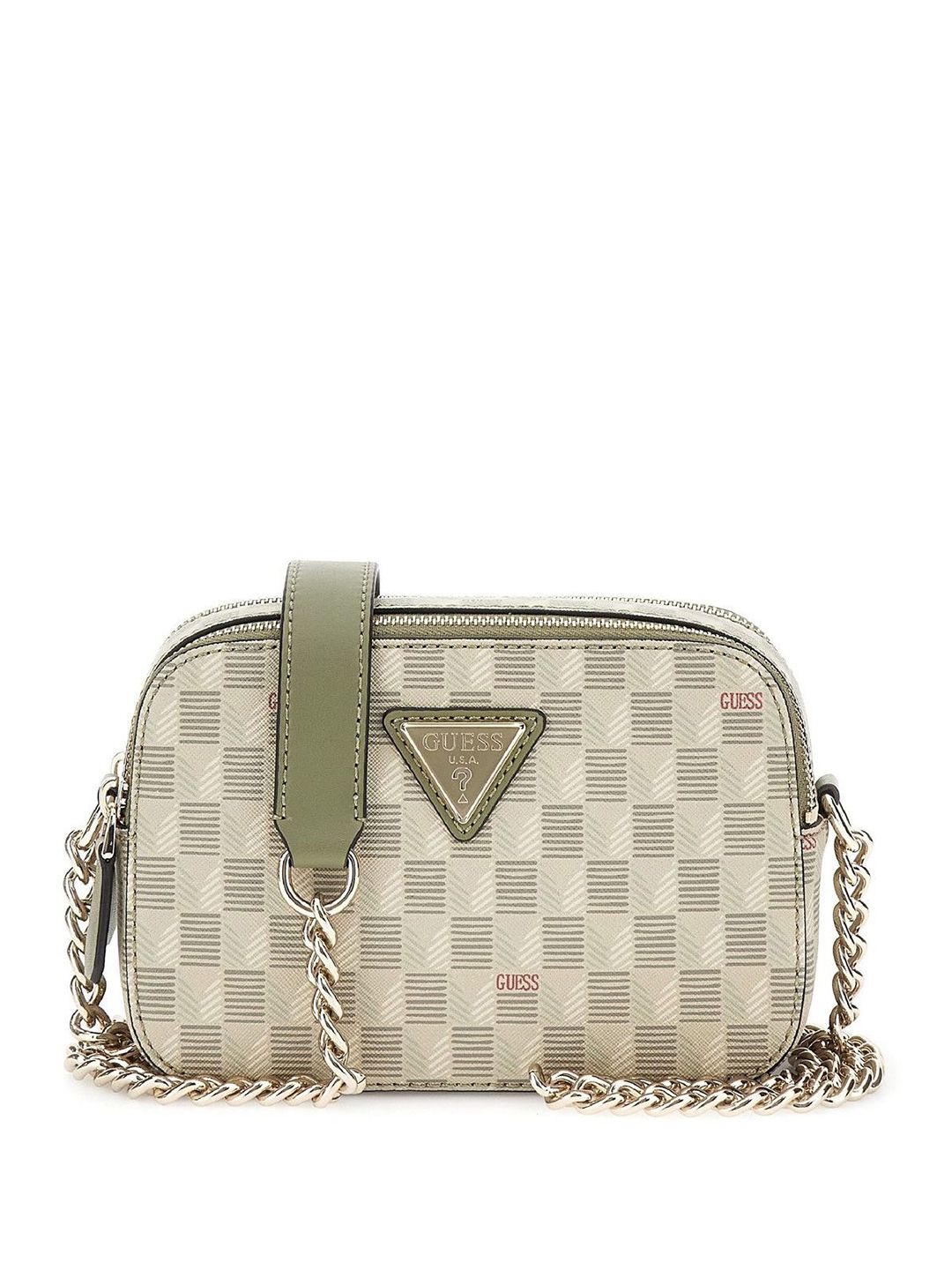 GUESS Women Geometric Printed Crossbody Sling Bag
