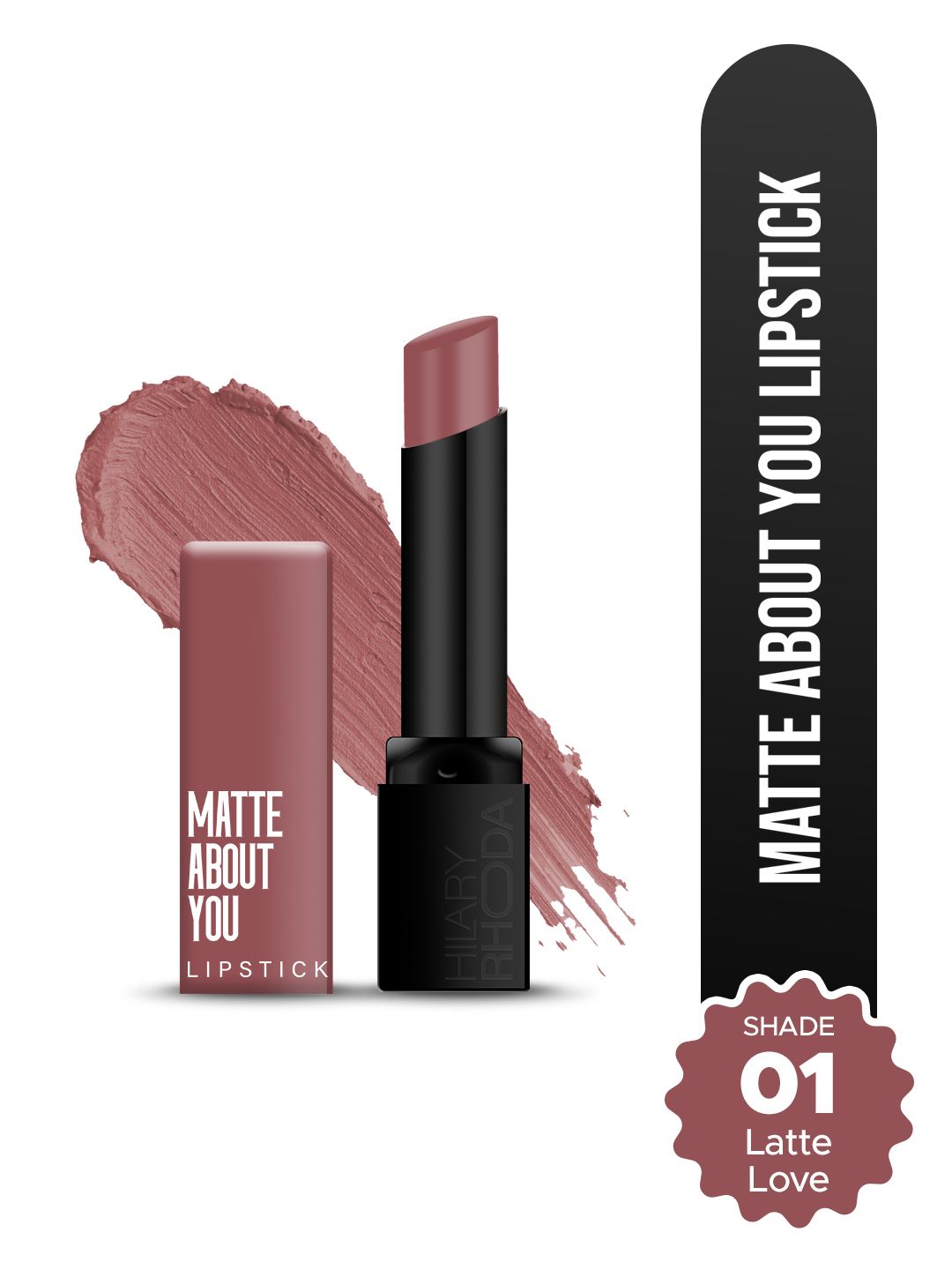 Buy Hilary Rhoda Matte About You One Stroke Application Lipstick  3 G   Matte Love 01 -  - Personal Care for Women